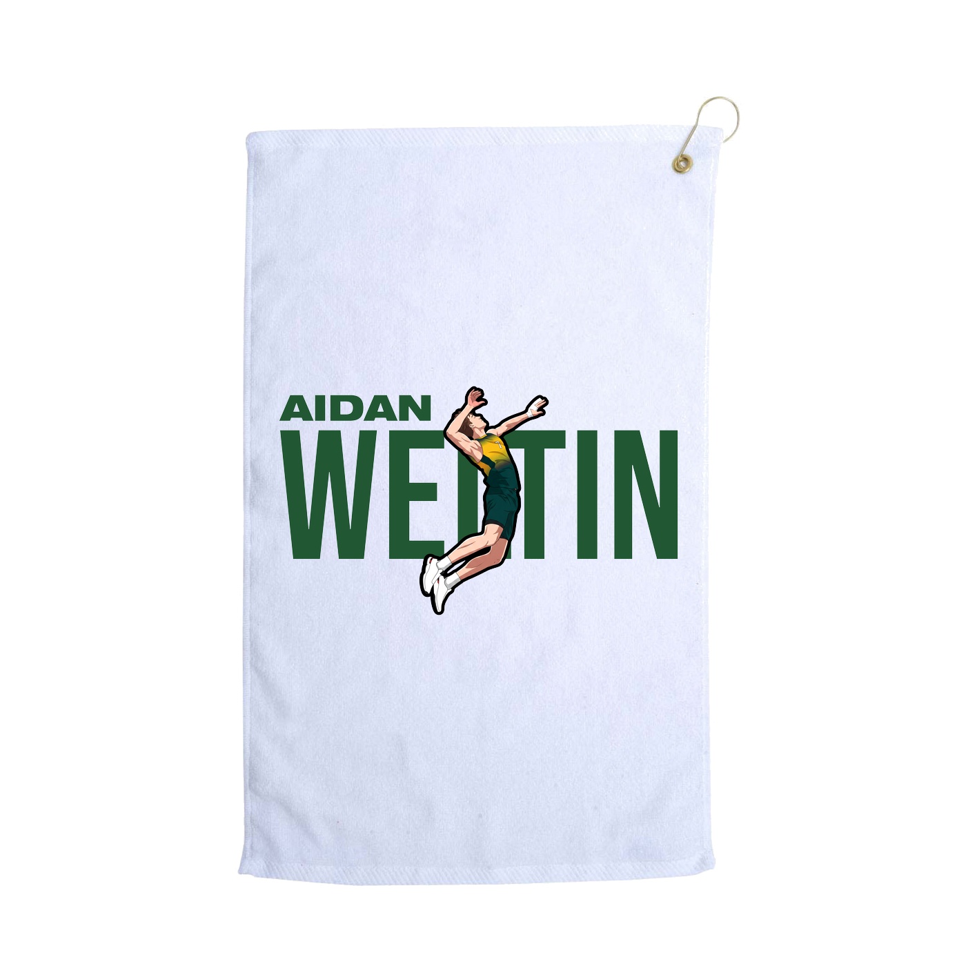 Golf Towel — Player Name in White