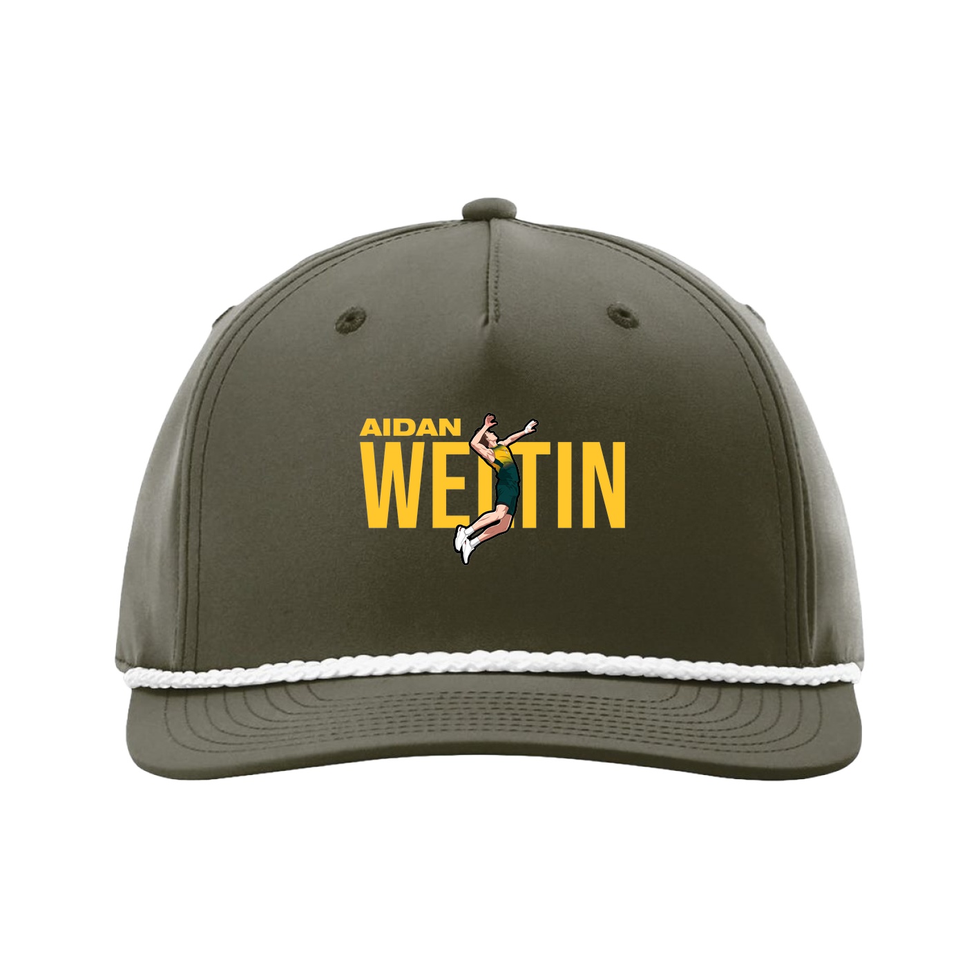 Five-Panel Classic Rope Cap — Player Name in Green