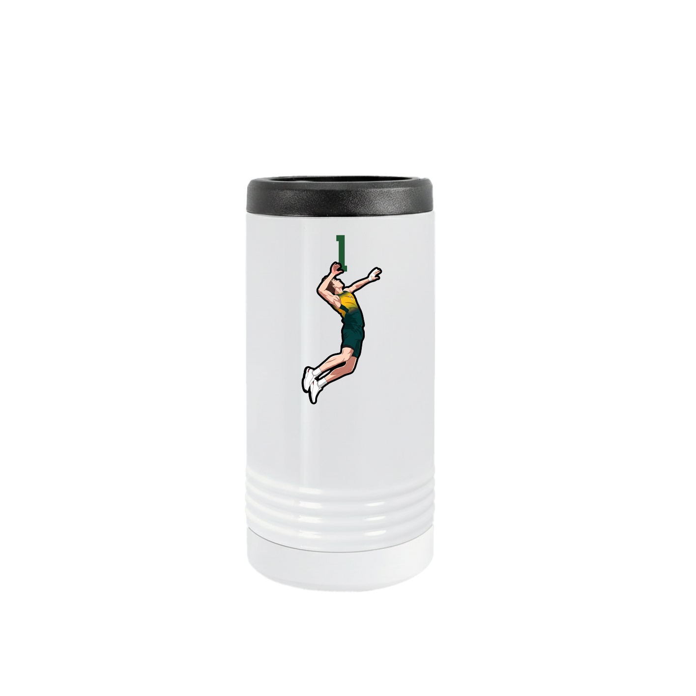 Slim Beverage Holder — Number Top in White