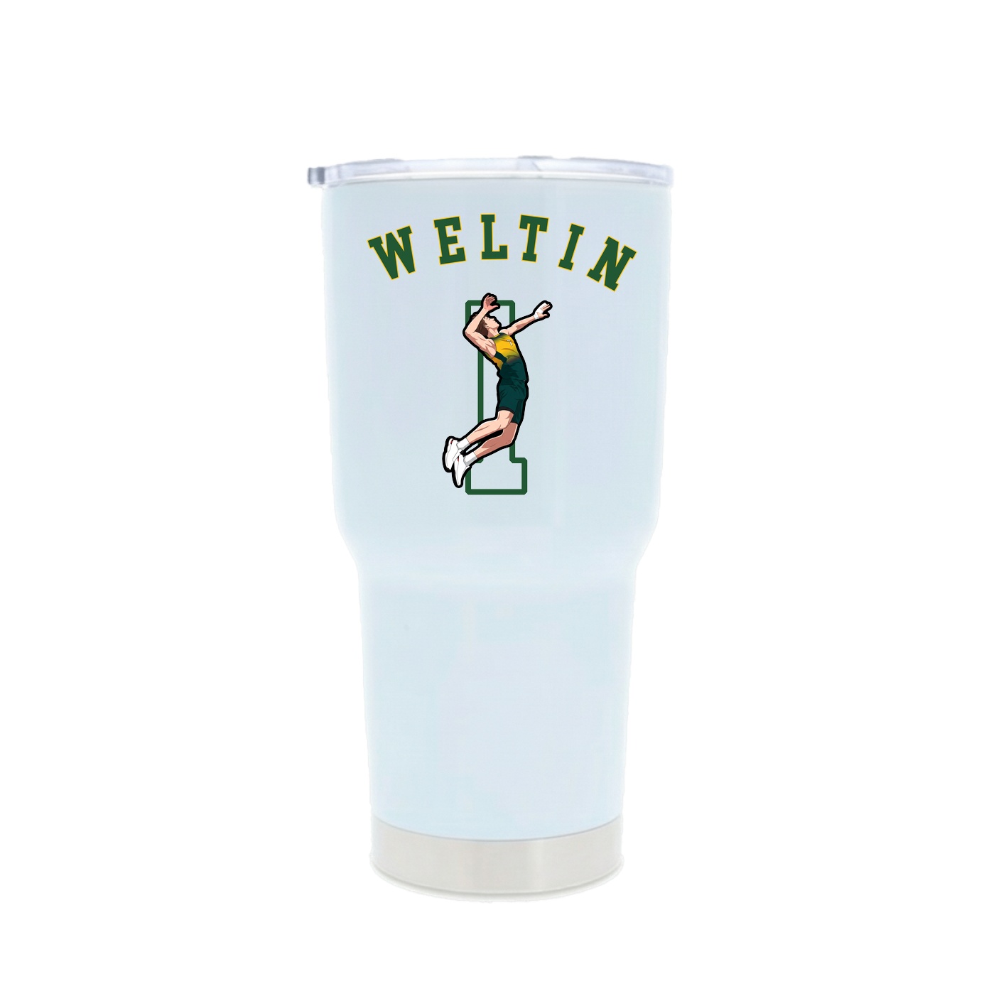 30oz Stainless Steel Tumbler — Shirsey Arch in White