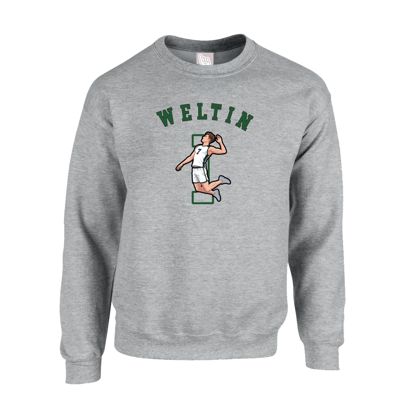 Fleece Crew — Shirsey Arch in Grey