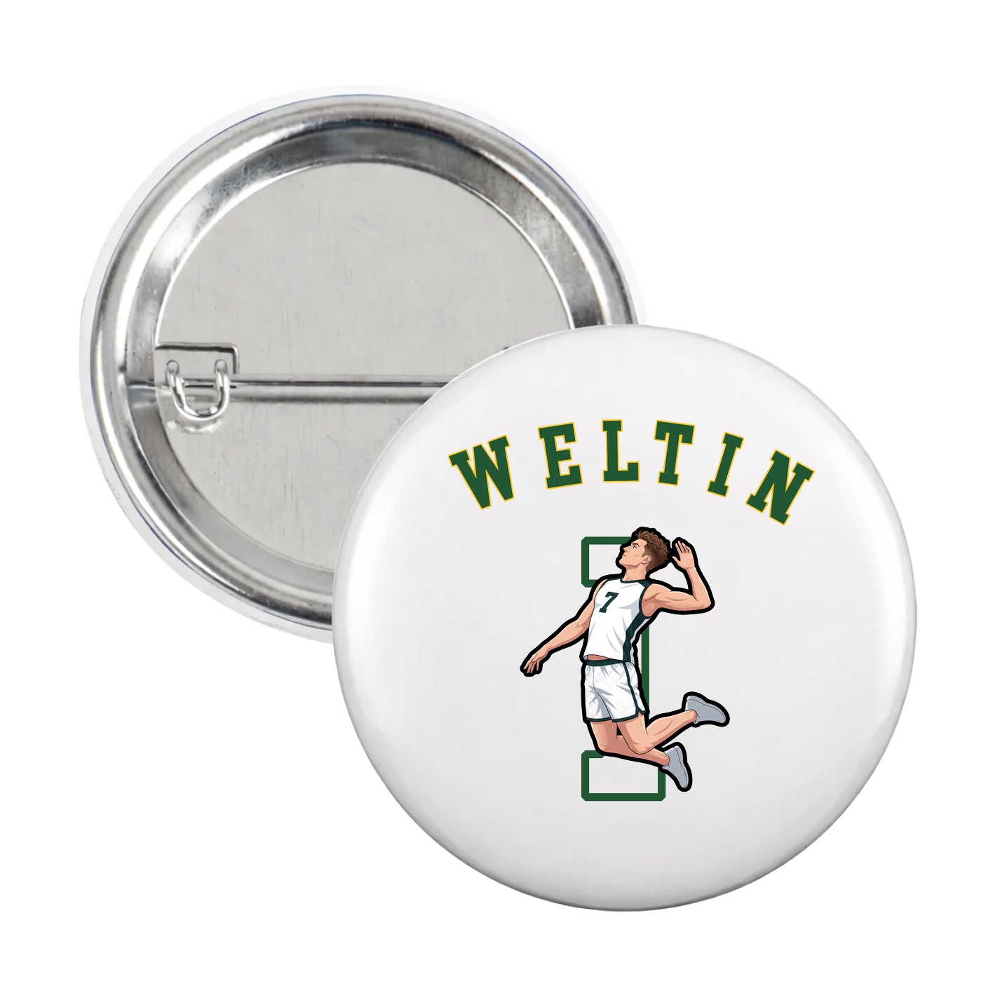Game Day Button — Shirsey Arch in White