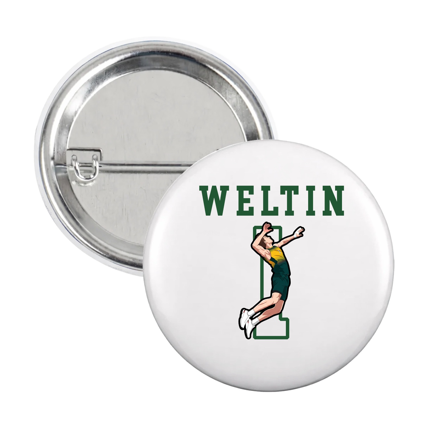 Game Day Button — Shirsey in White