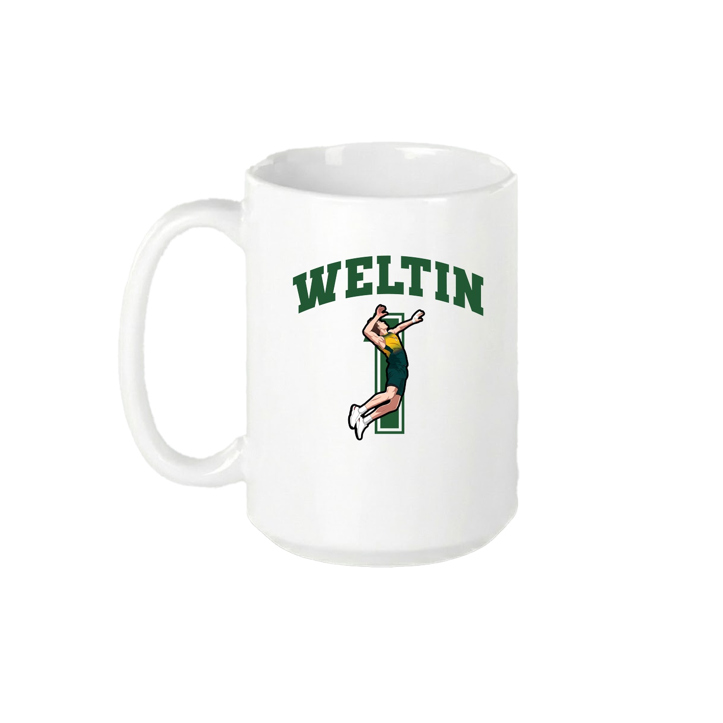 15oz Coffee Mug — Number in White