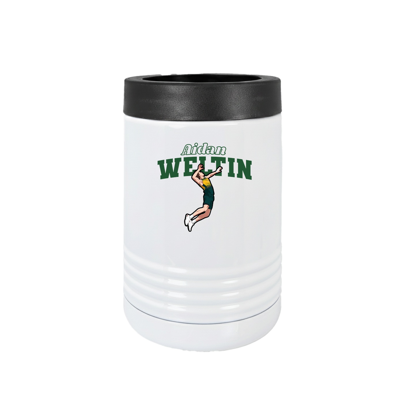 Beverage Holder — Name Arch in White