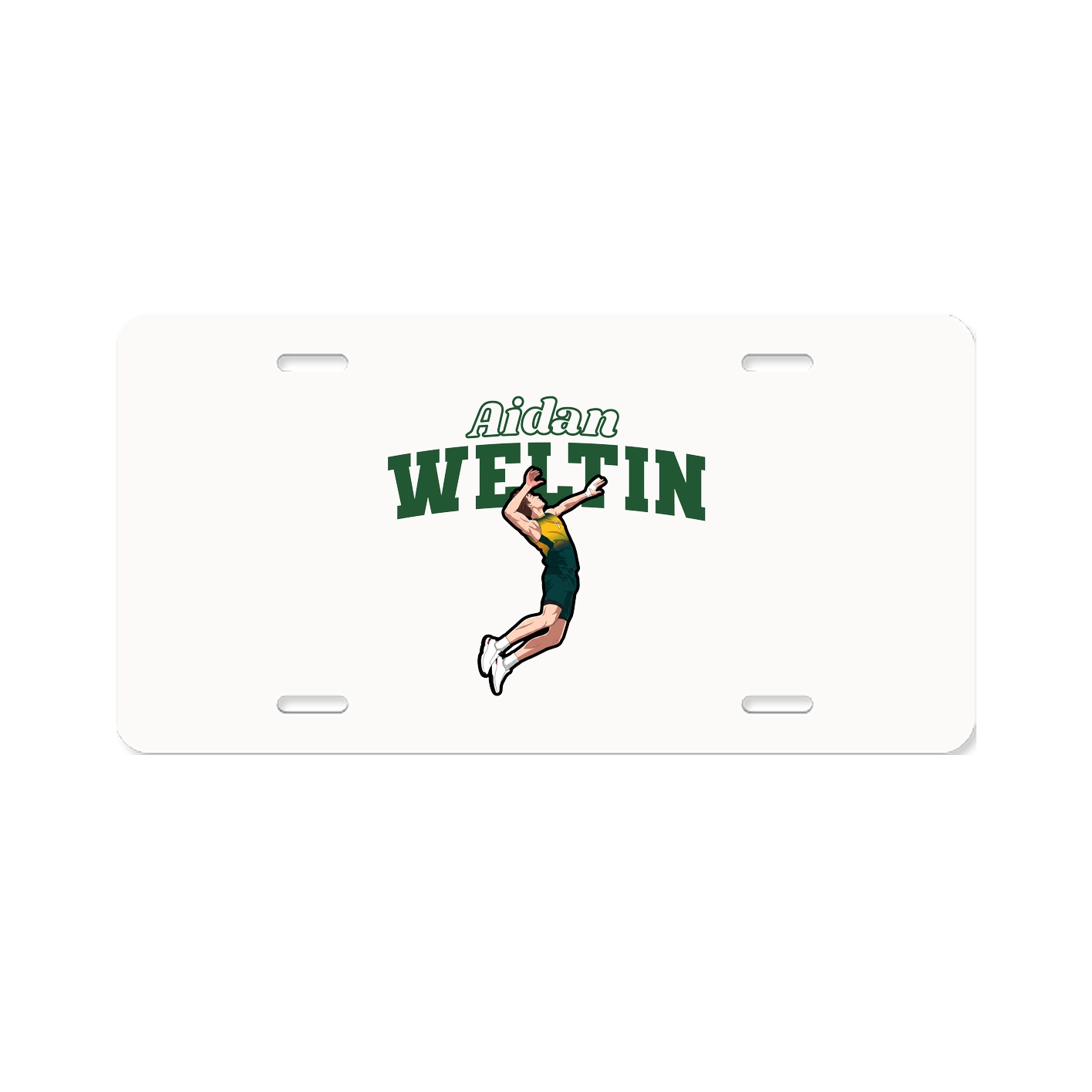 License Plate — Name Arch in Classic