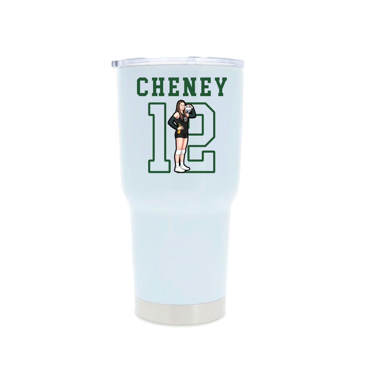 30oz Stainless Steel Tumbler — Shirsey in White
