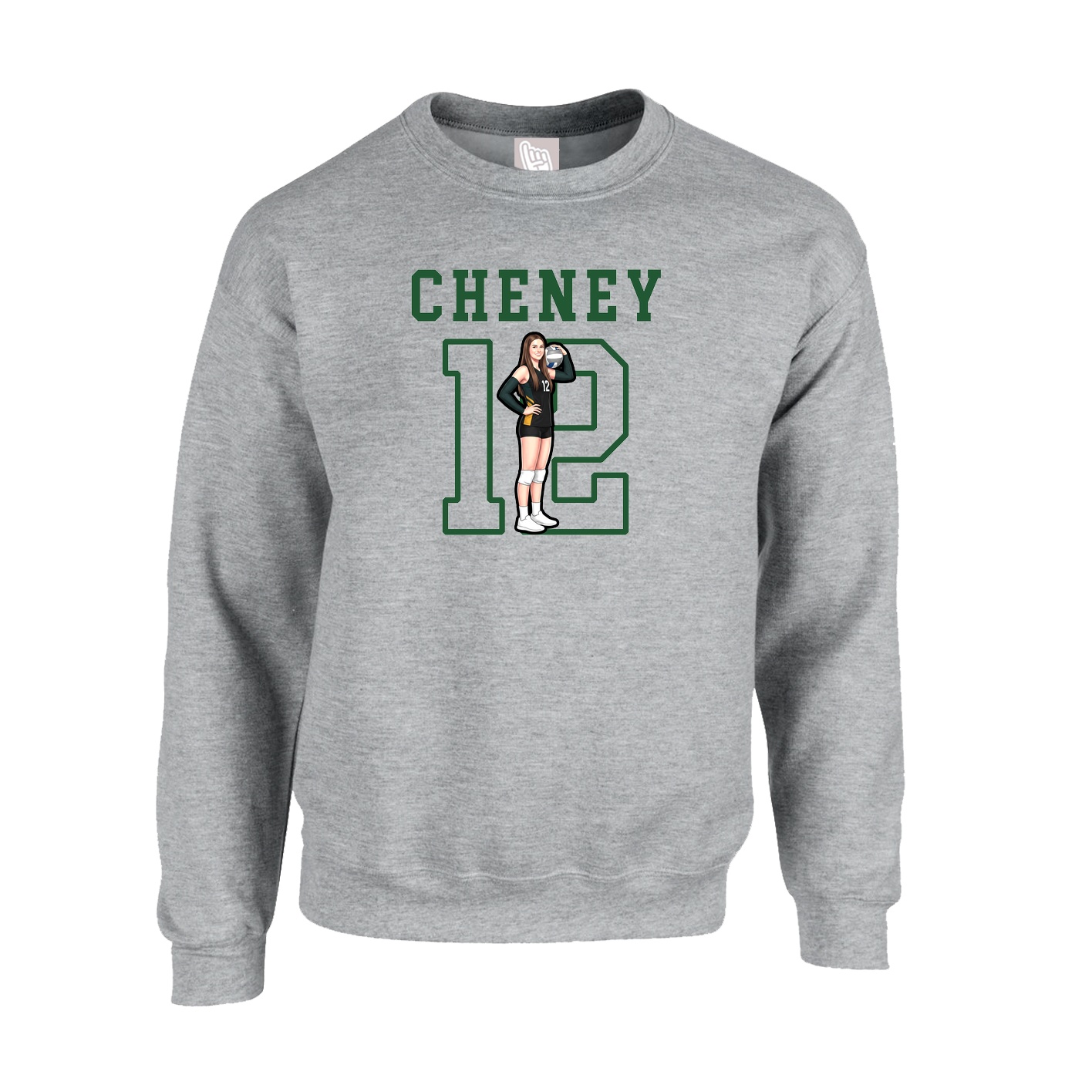 Fleece Crew — Shirsey in Grey