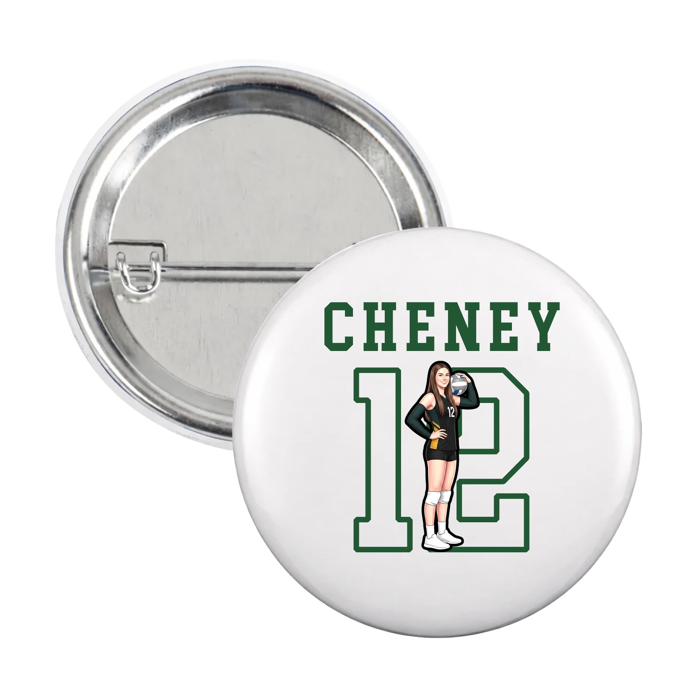 Game Day Button — Shirsey in White