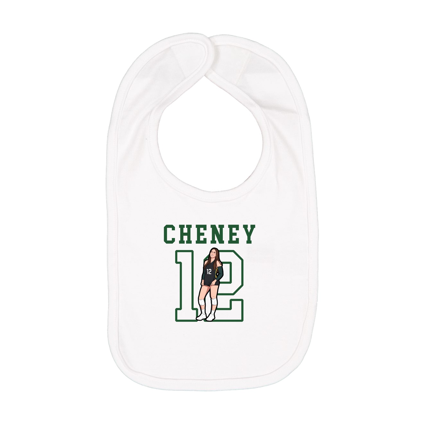 Infant Bib — Shirsey in White