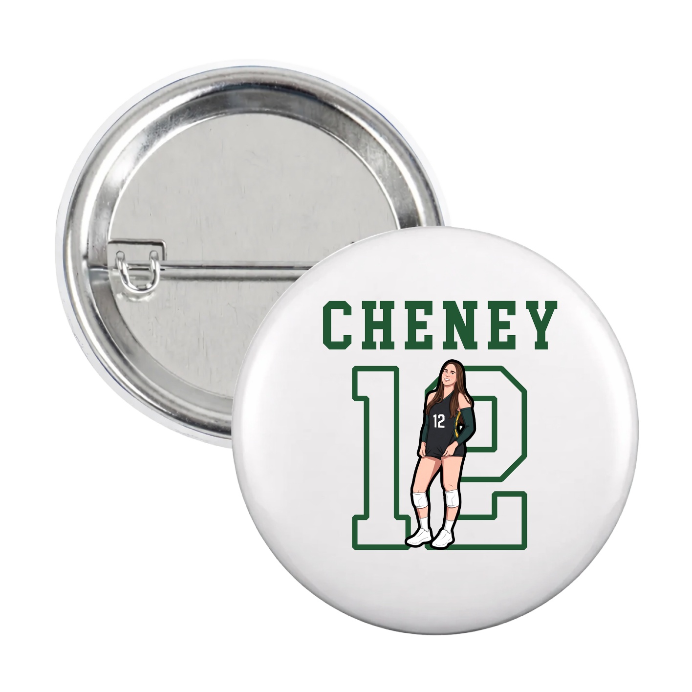 Game Day Button — Shirsey in White