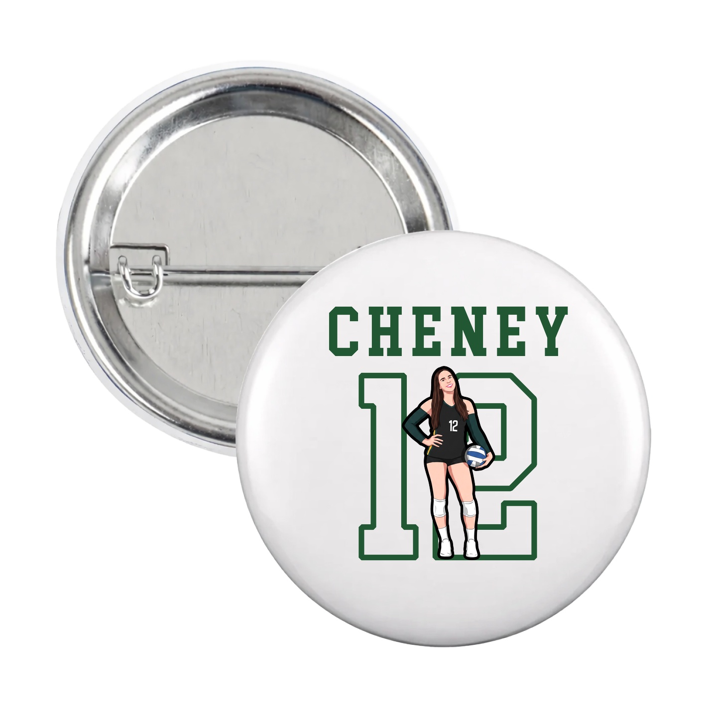 Game Day Button — Shirsey in White