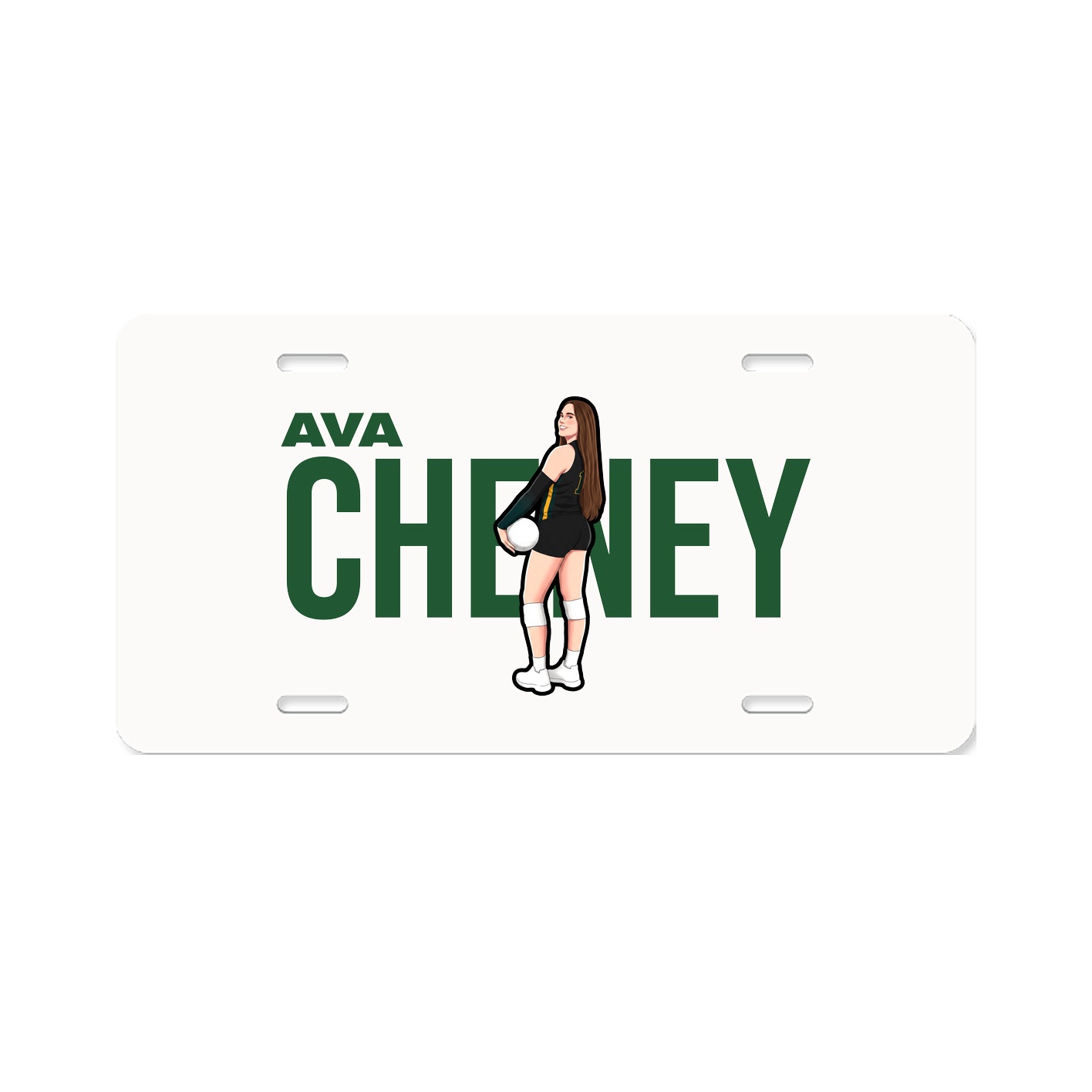 License Plate — Player Name in Classic