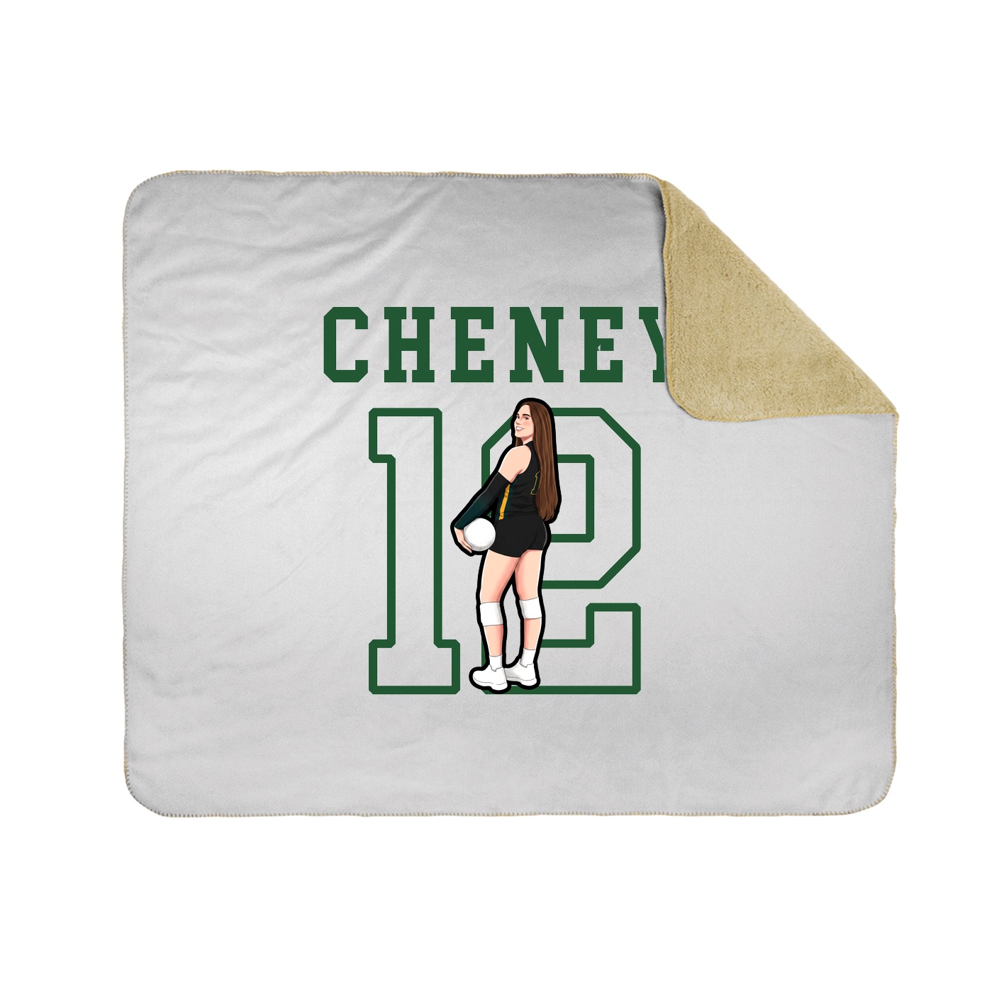 Throw Blanket — Shirsey in White