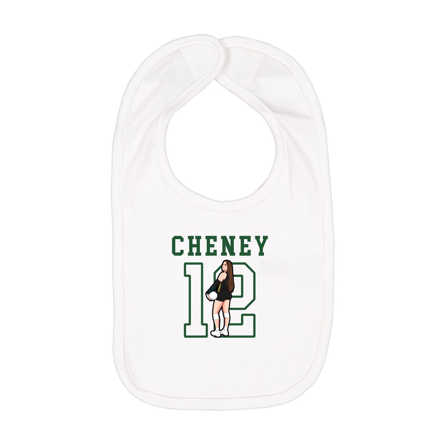 Infant Bib — Shirsey in White