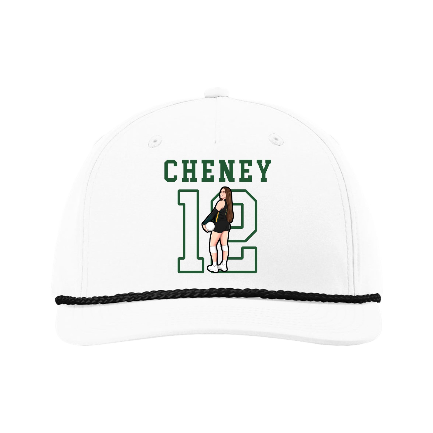 Five-Panel Classic Rope Cap — Shirsey in White