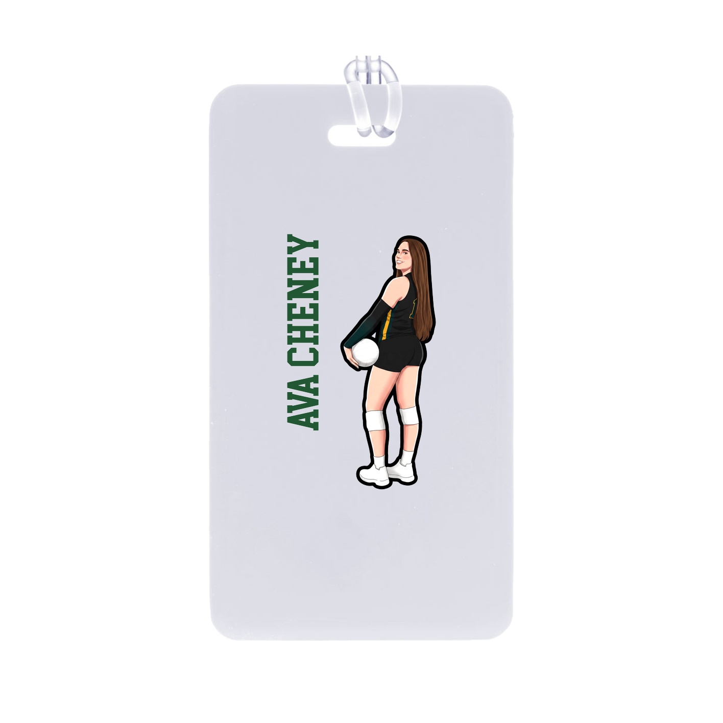 Bag Tag — Name Vertical in Classic
