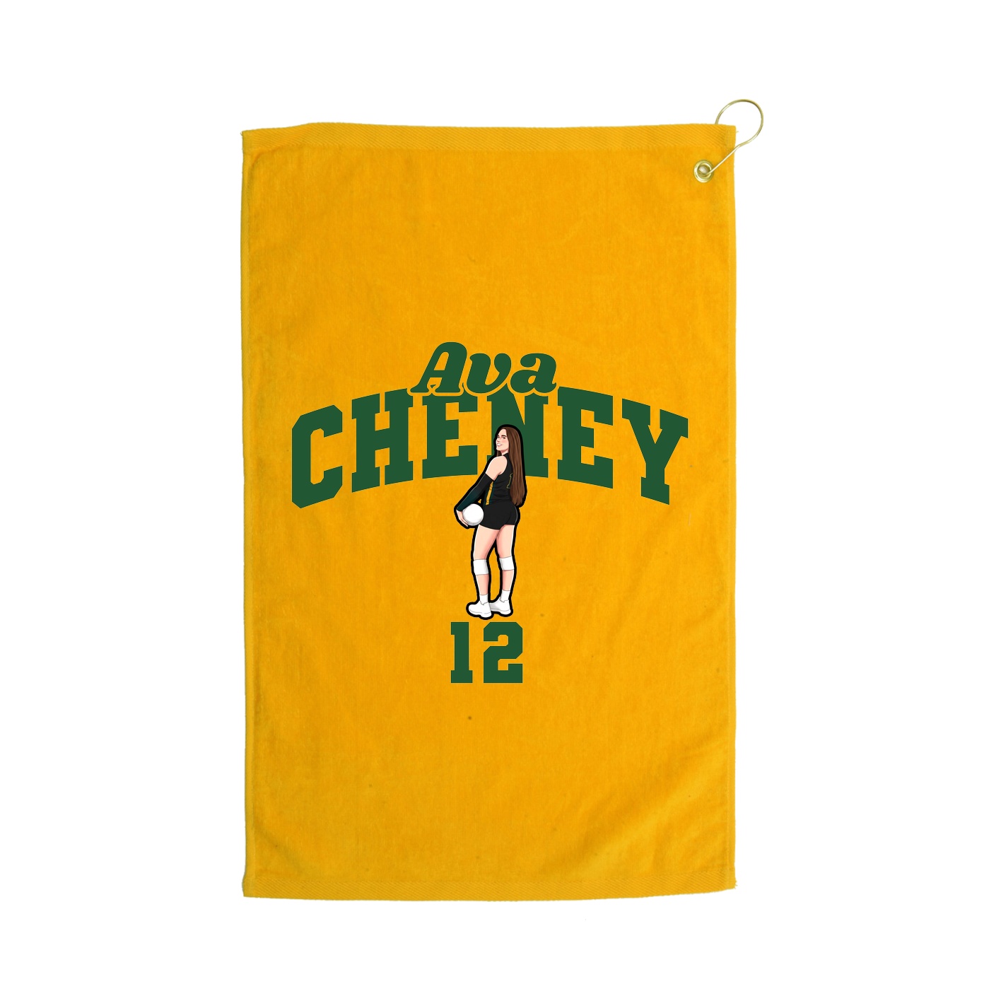 Golf Towel — Signature Arch in Gold