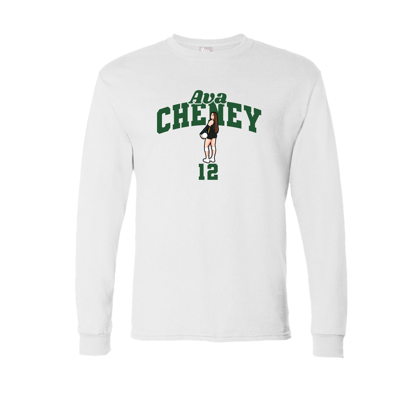 Long Sleeve Tee — Signature Arch in White
