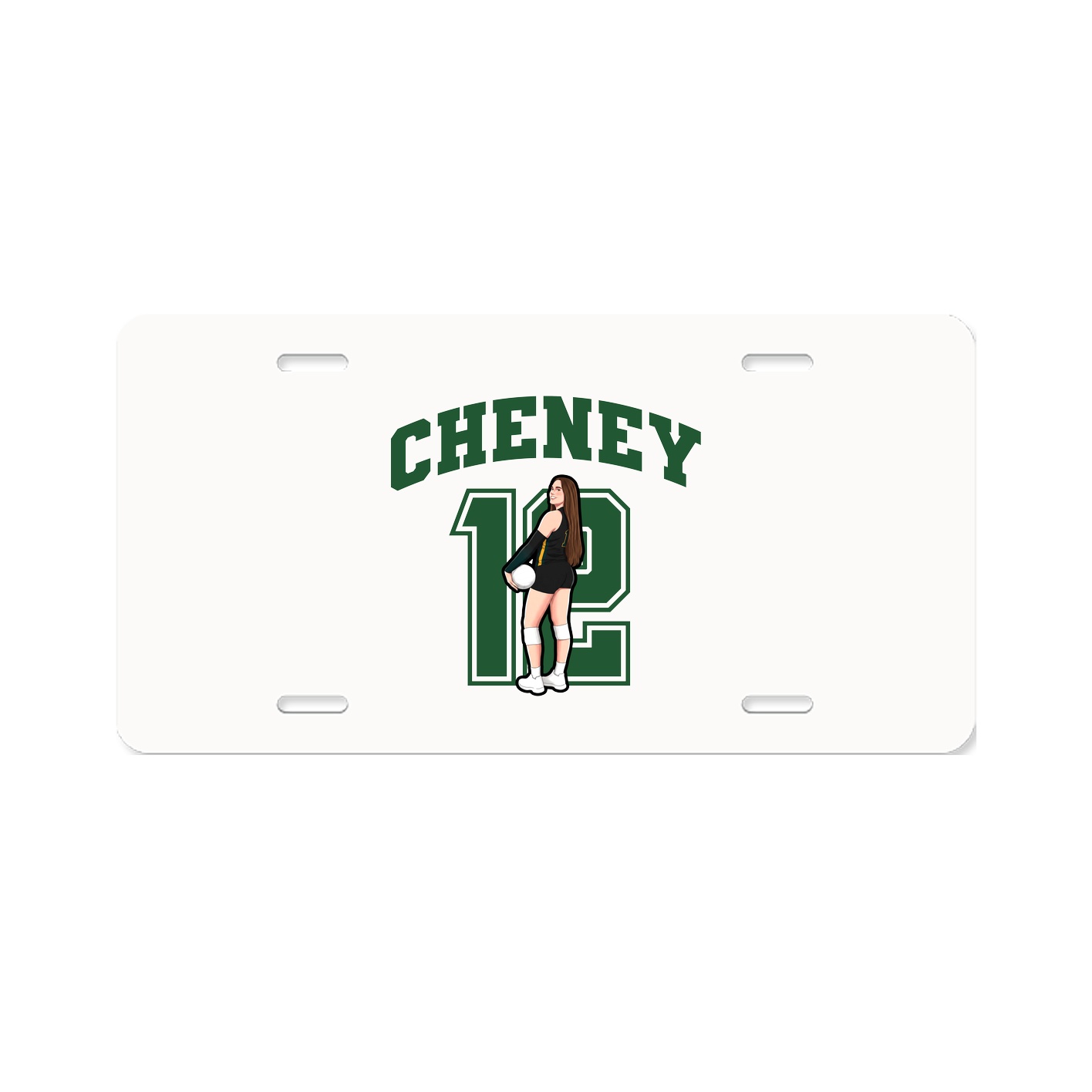 License Plate — Number in Classic