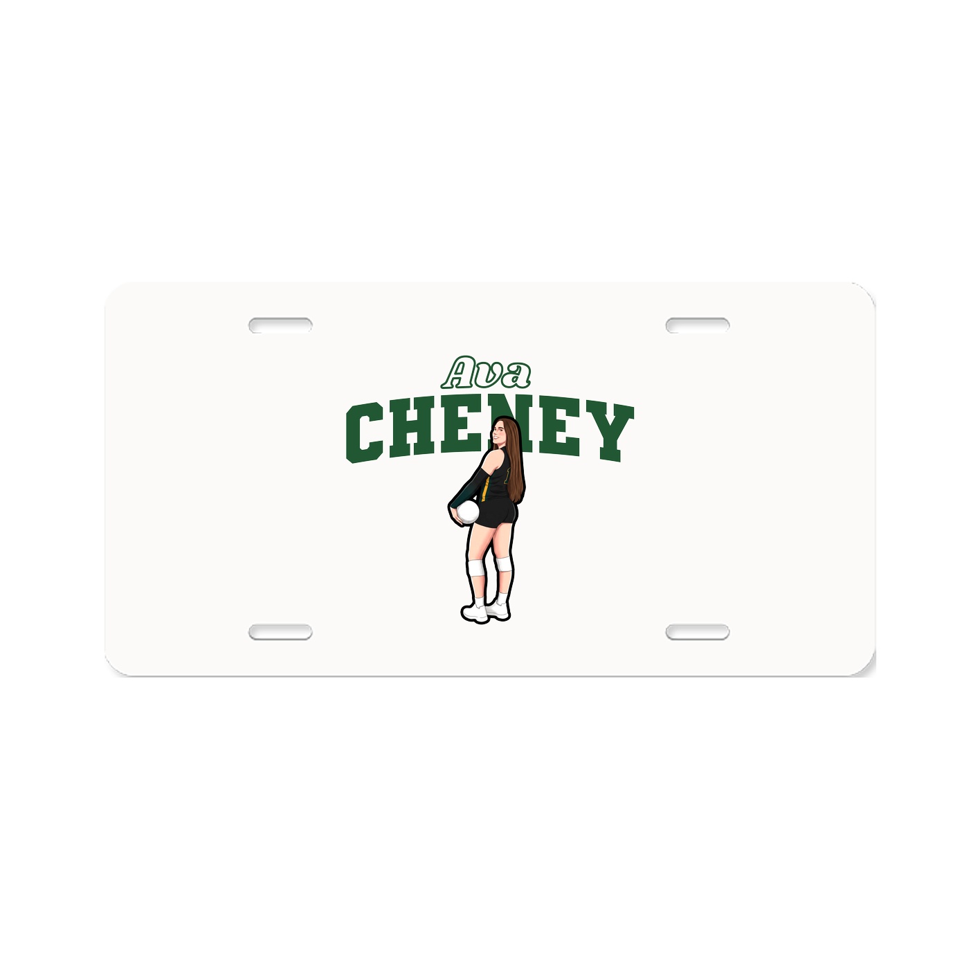 License Plate — Name Arch in Classic