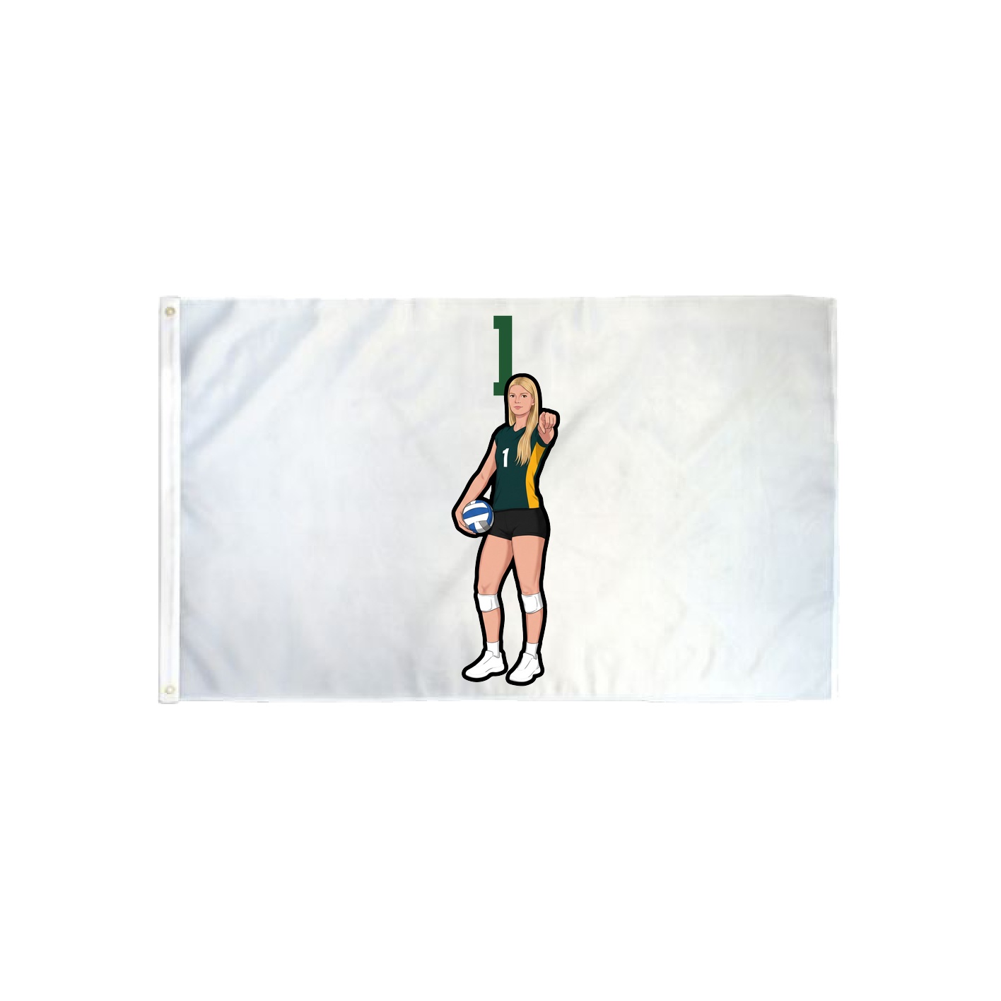 3x5 Flag — Number Top in Classic