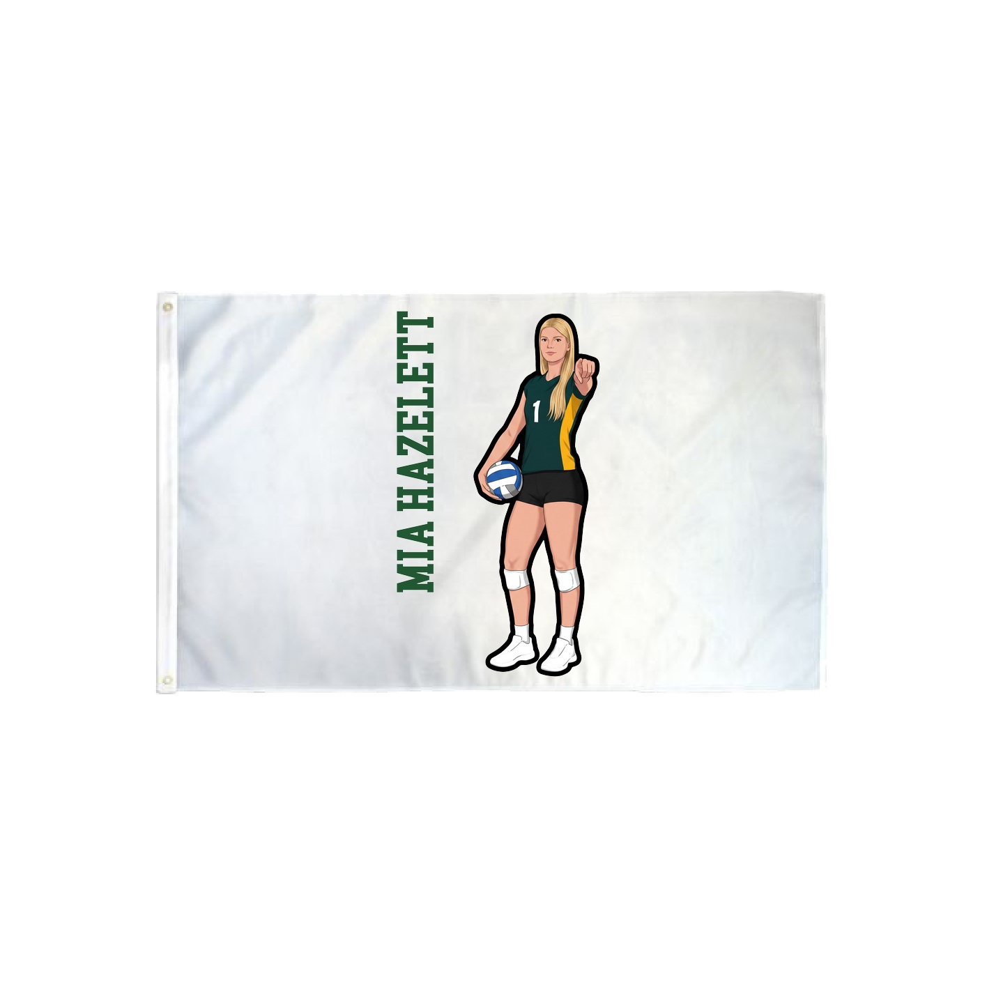 3x5 Flag — Name Vertical in Classic
