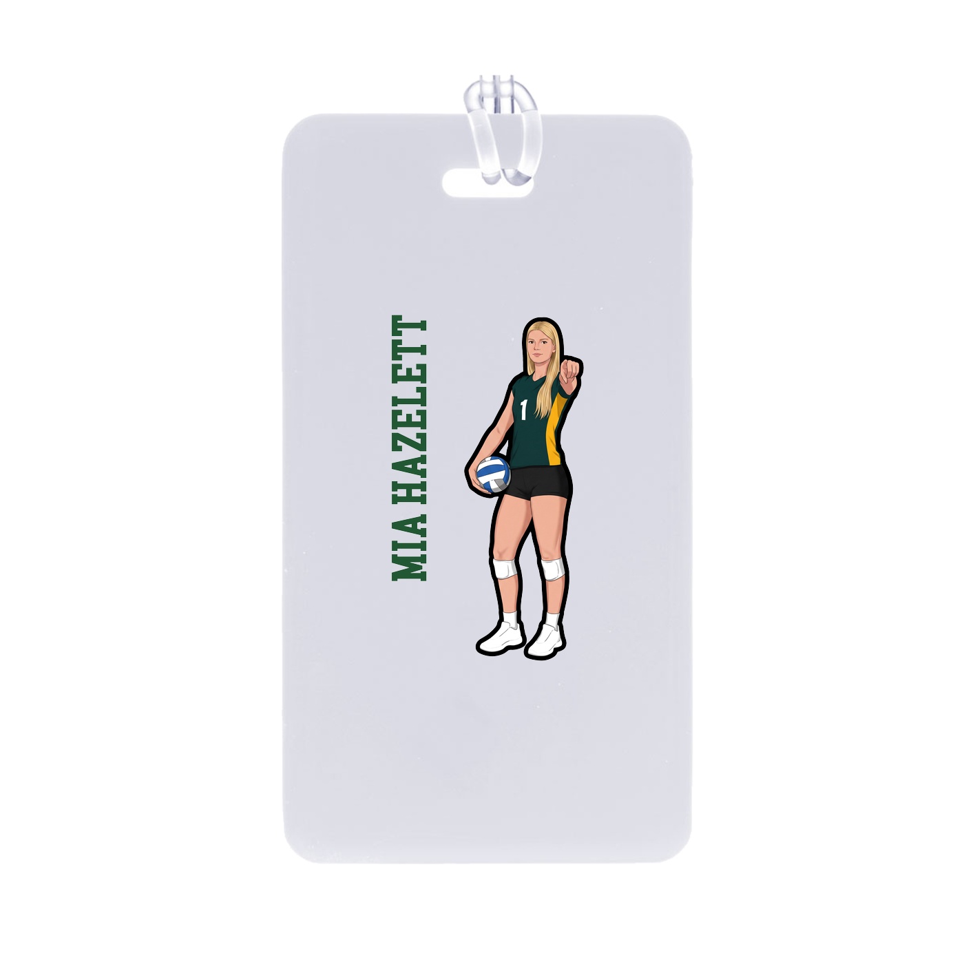 Bag Tag — Name Vertical in Classic