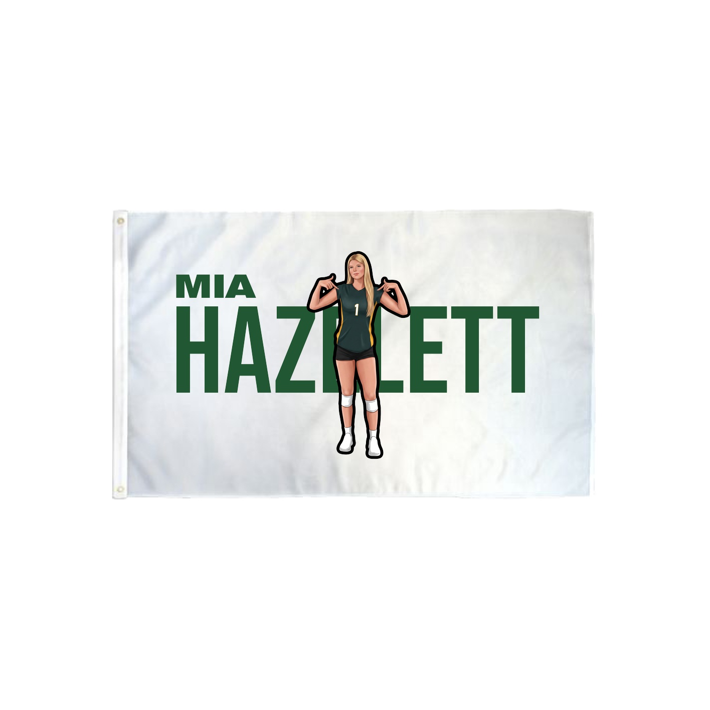 3x5 Flag — Player Name in Classic