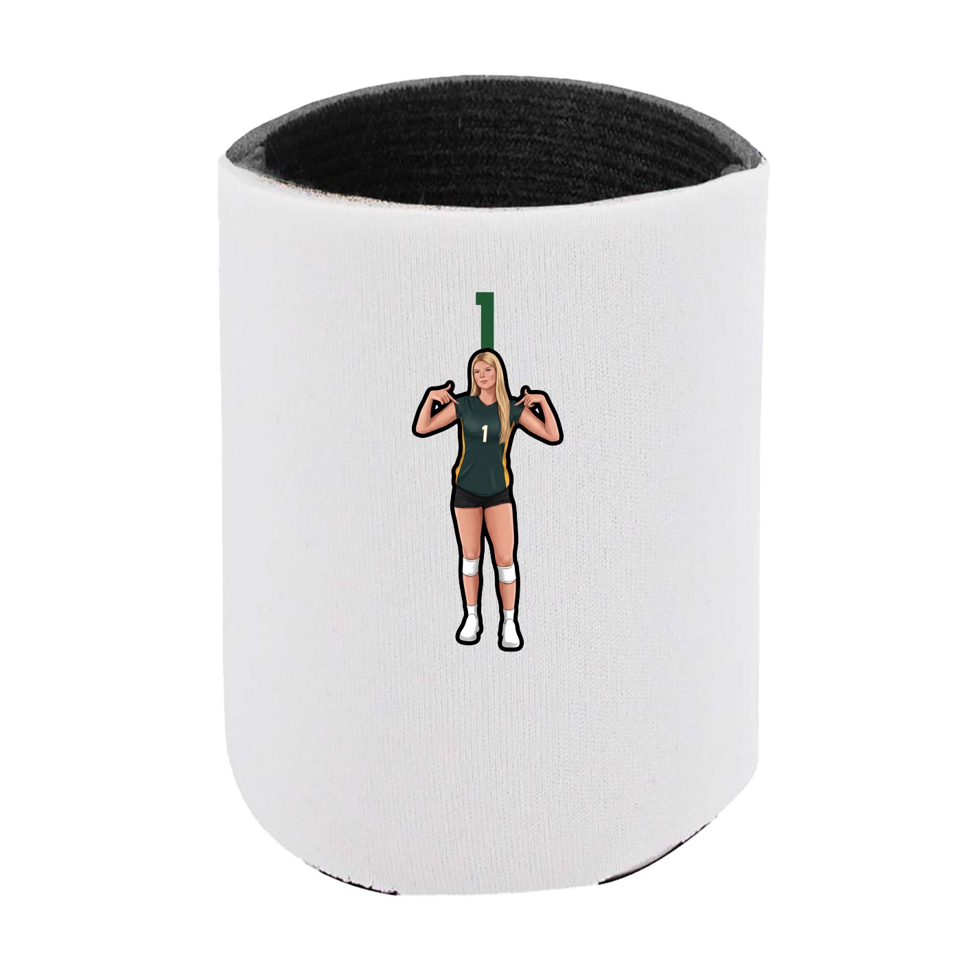 Can Holder — Number Top in White