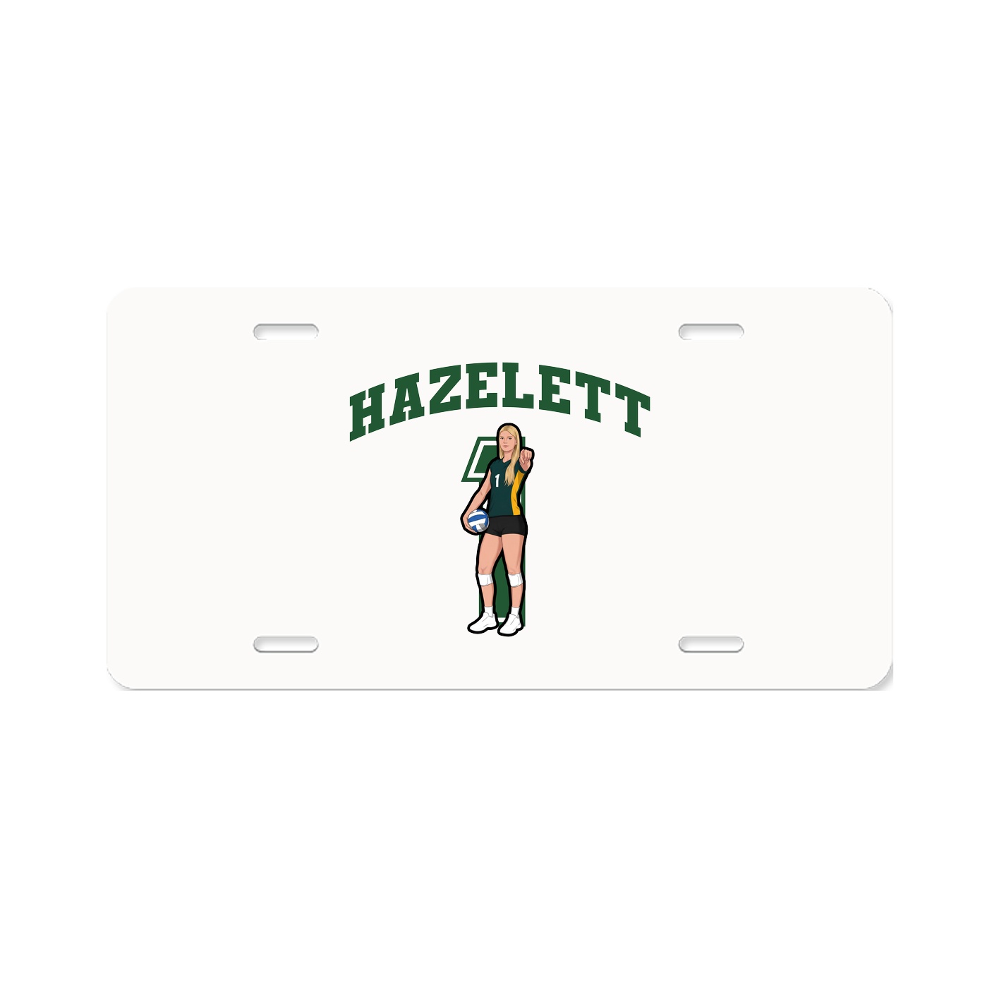 License Plate — Number in Classic