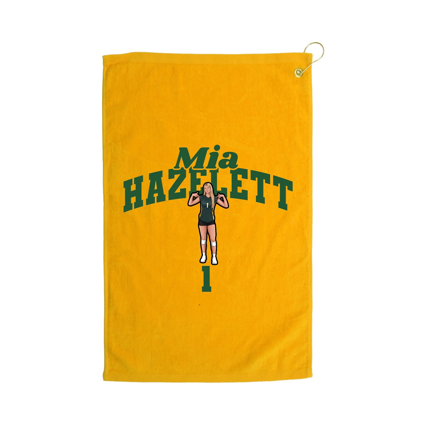 Golf Towel — Signature Arch in Gold