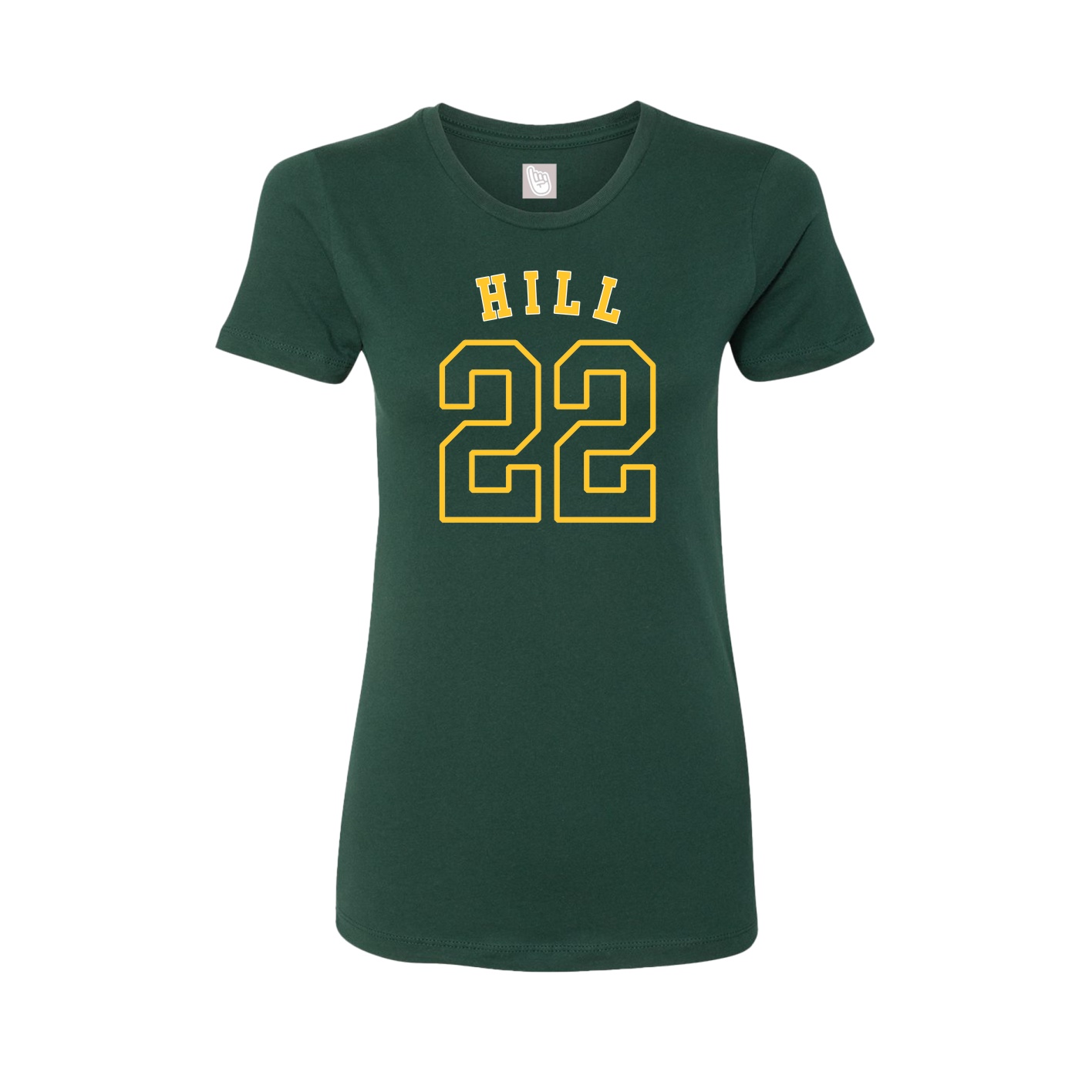 Fitted Women's Tee — Shirsey Arch in Green