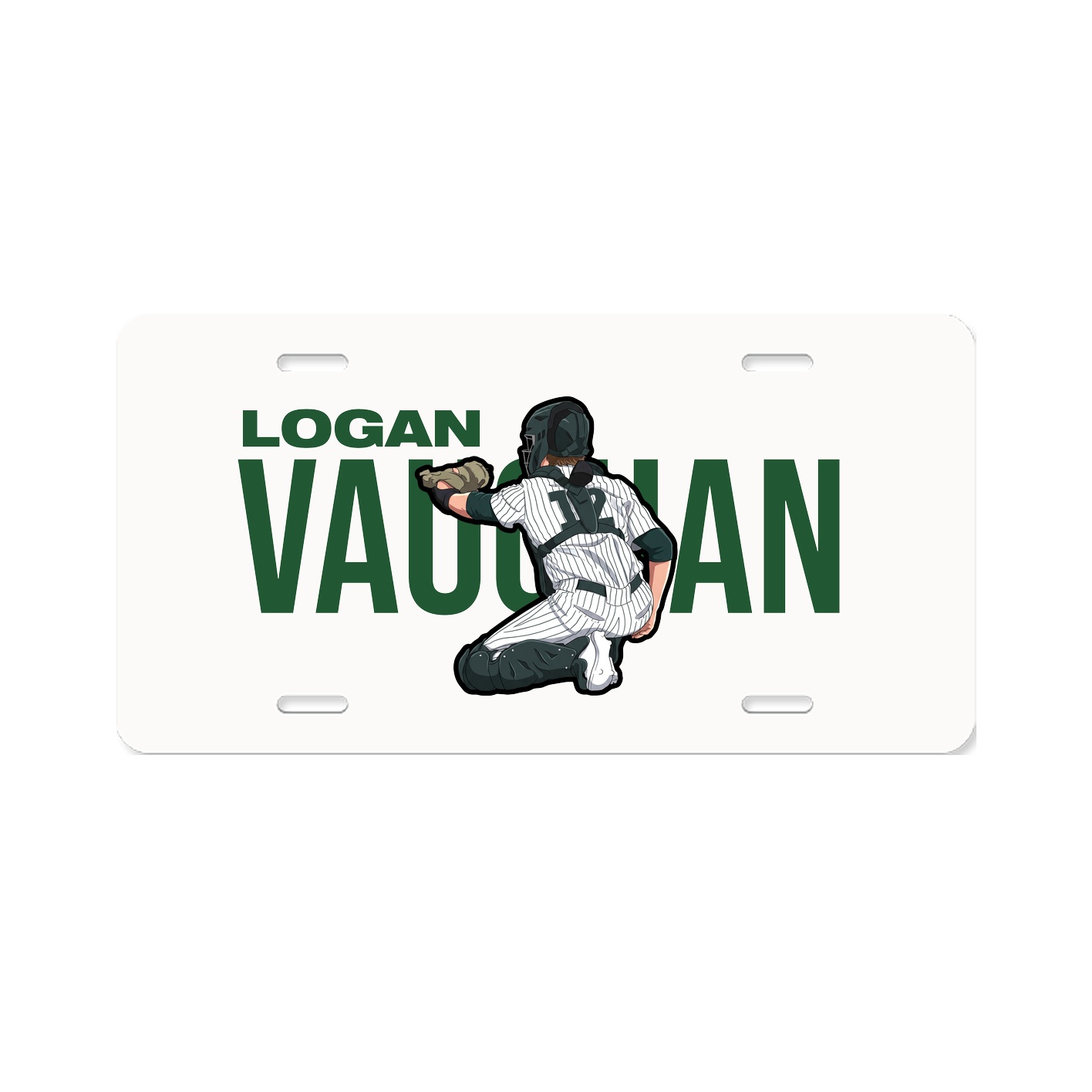 License Plate — Player Name in Classic