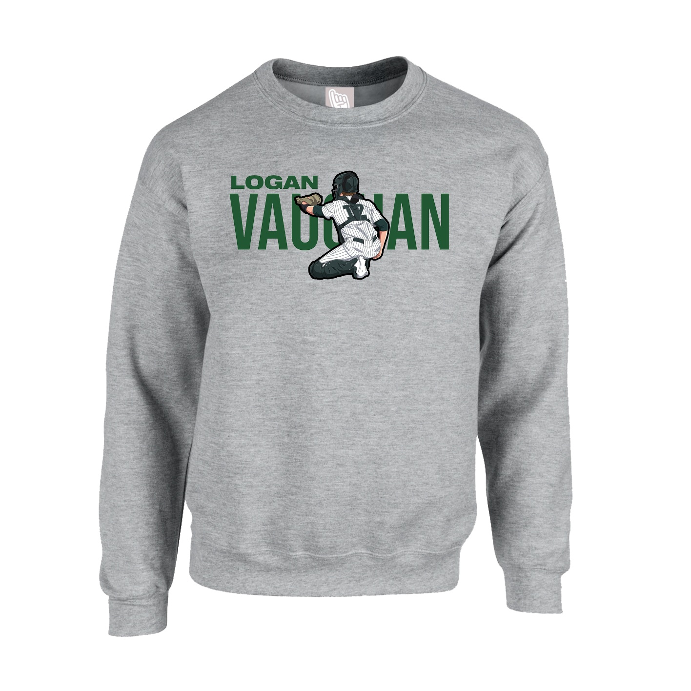 Fleece Crew — Player Name in Grey