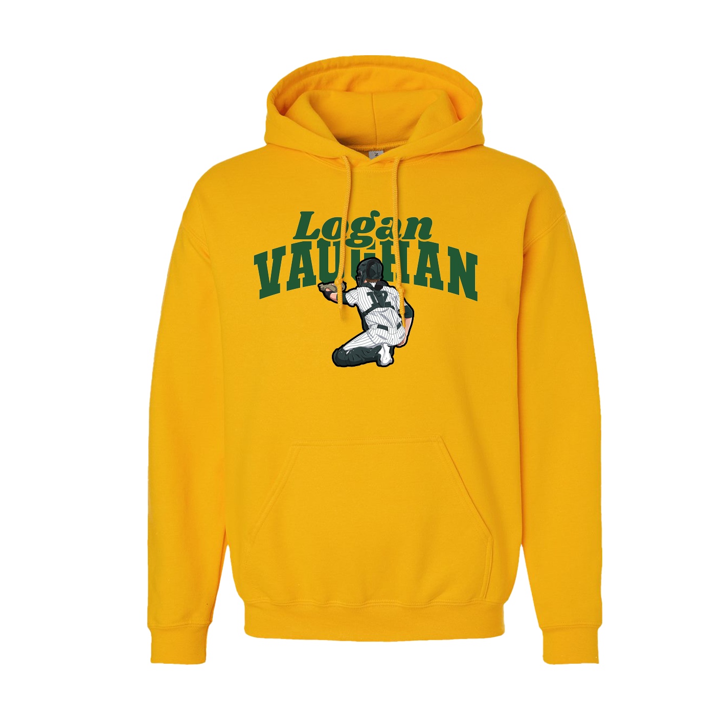 Hoodie — Signature Arch in Gold