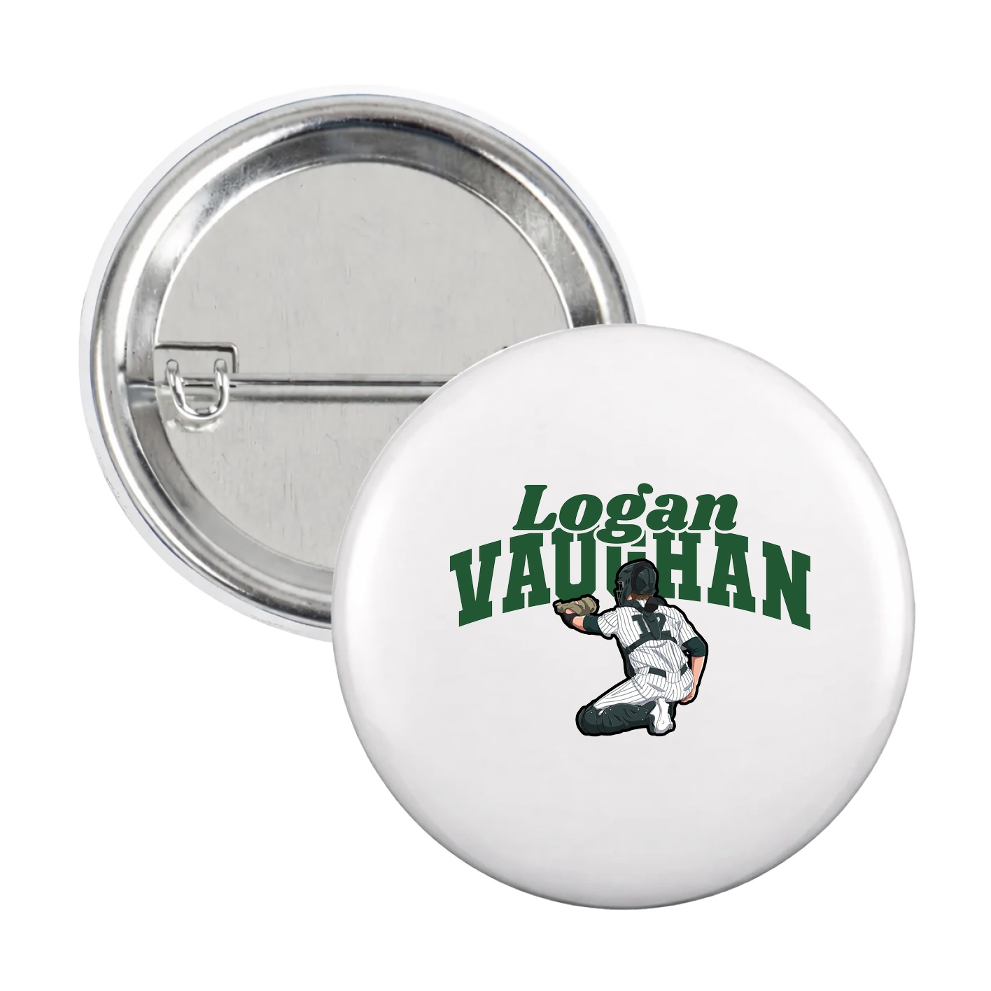 Game Day Button — Signature Arch in White