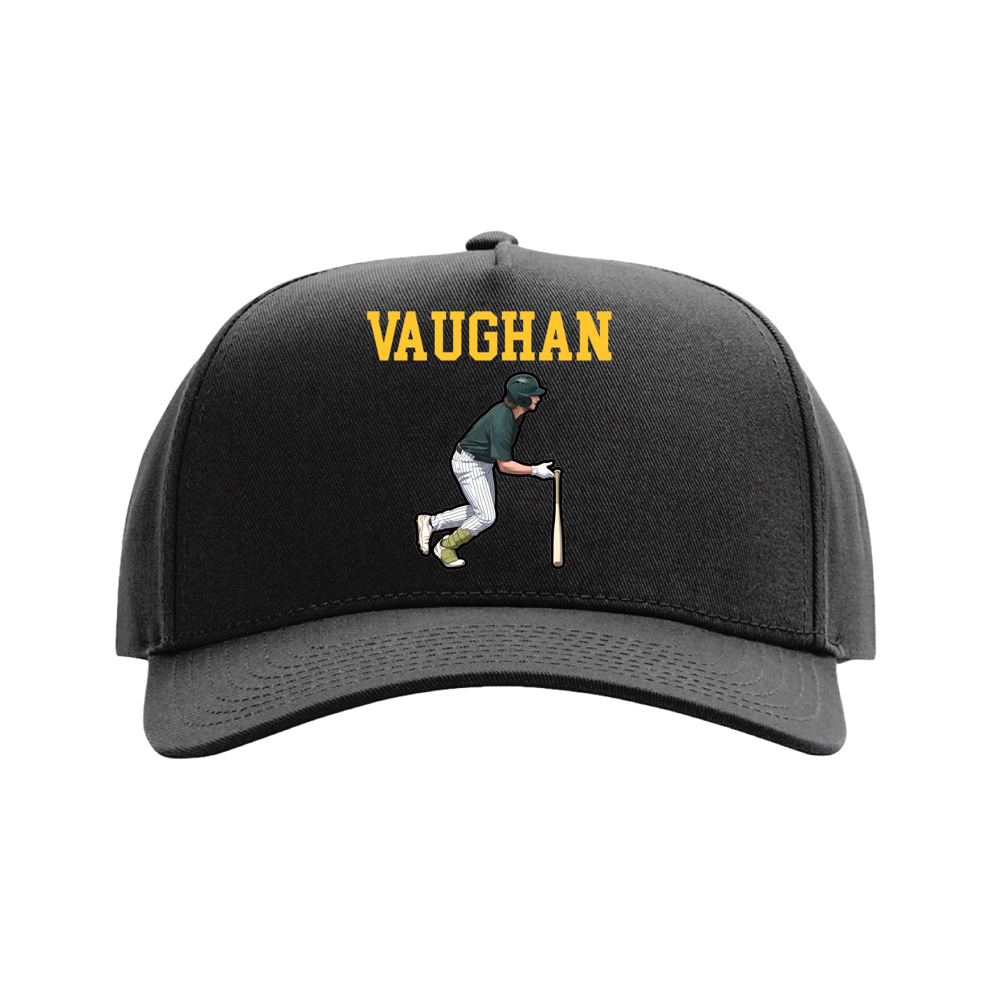 Full Fabric Five-Panel Champ Cap — Shirsey in Black