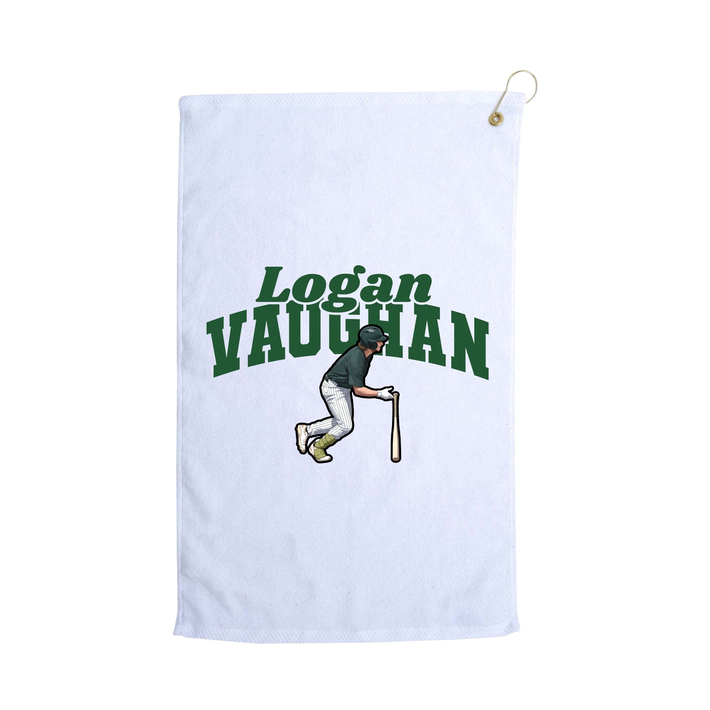 Golf Towel — Signature Arch in White