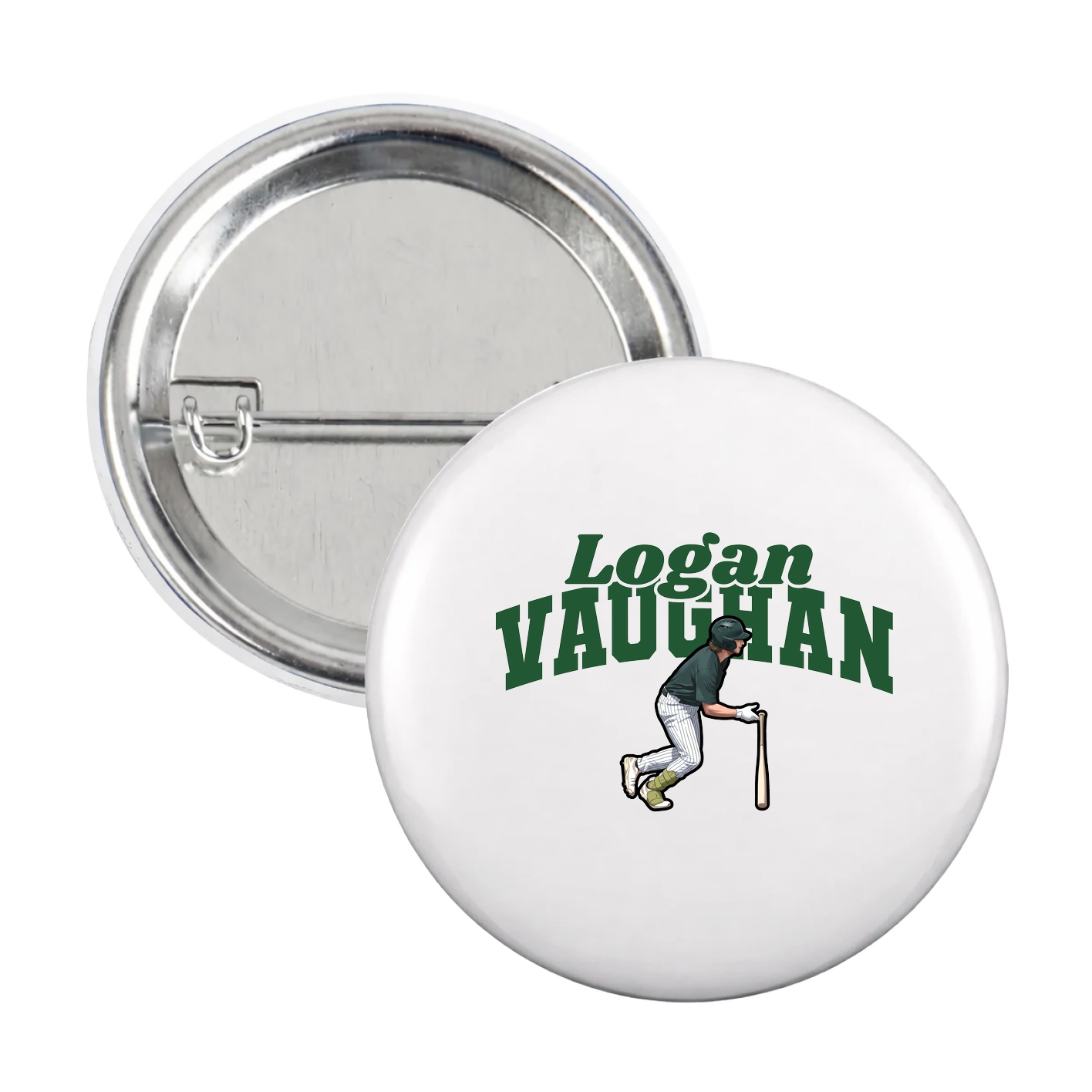 Game Day Button — Signature Arch in White