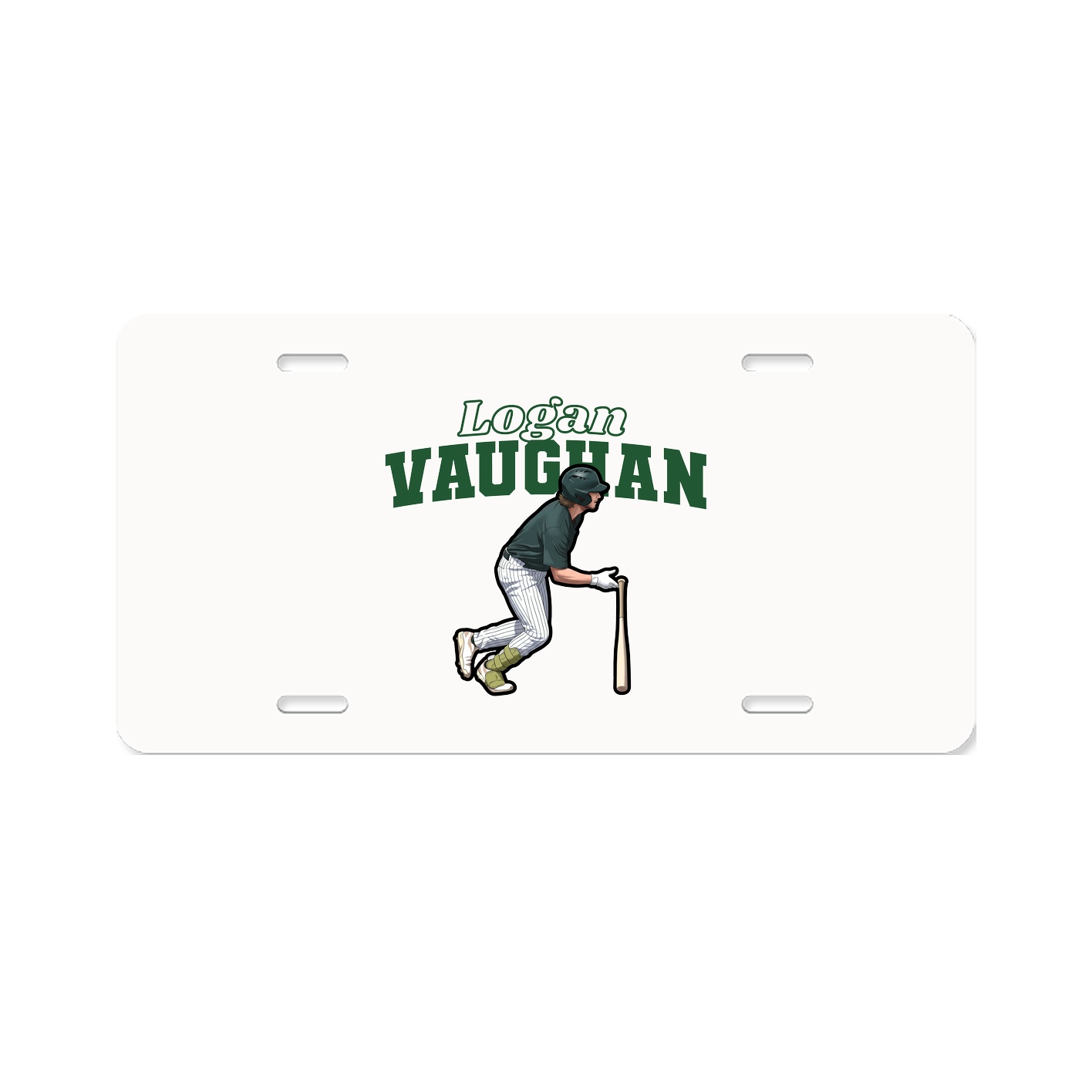 License Plate — Name Arch in Classic
