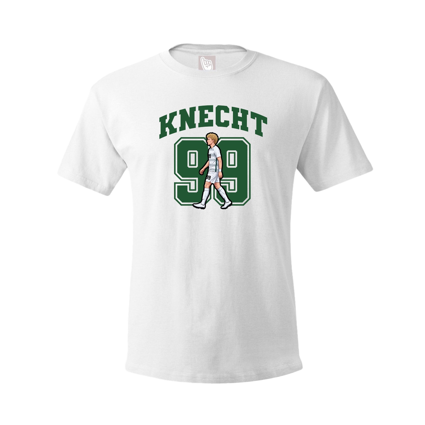 Youth Tee — Number in White