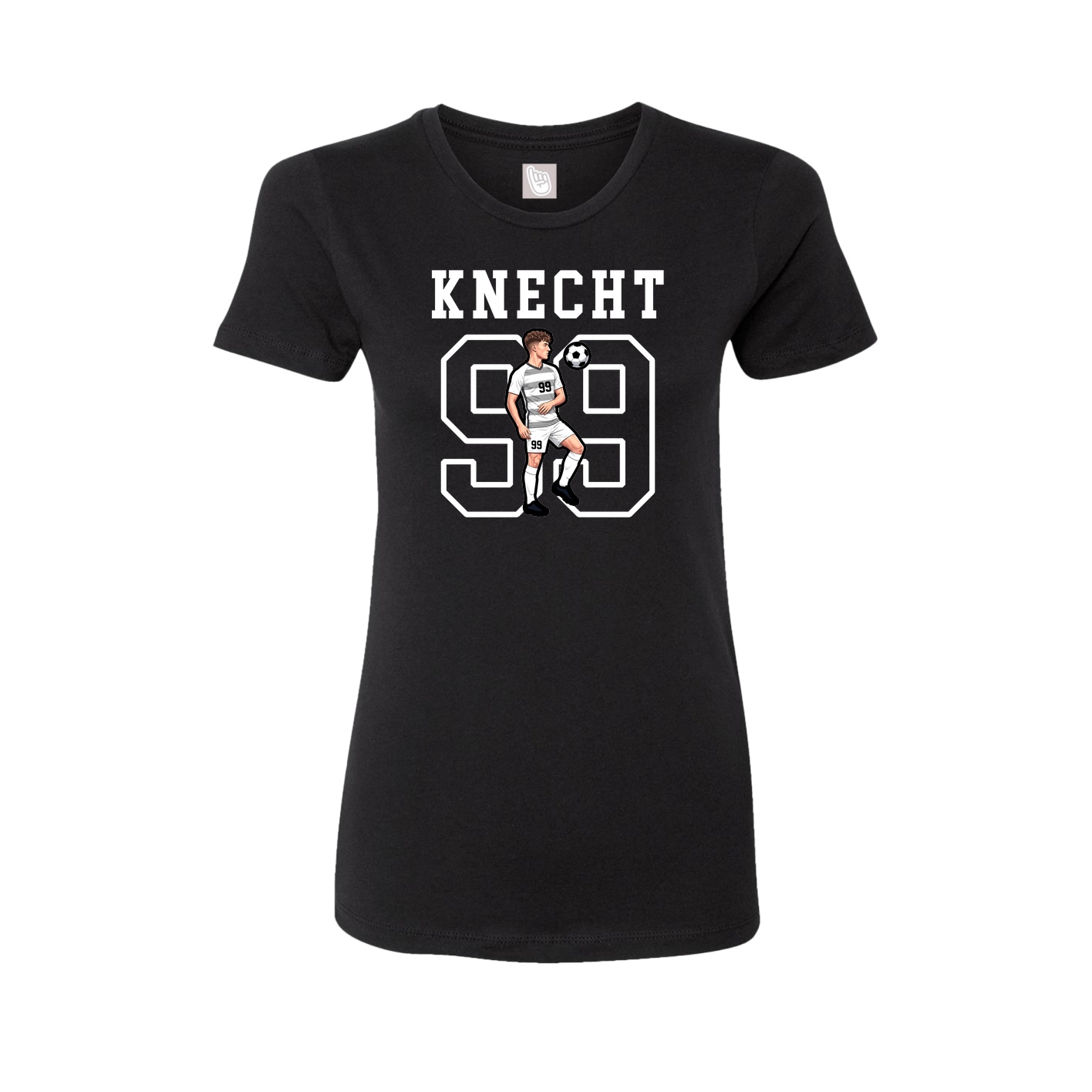 Fitted Women's Tee — Shirsey in Black