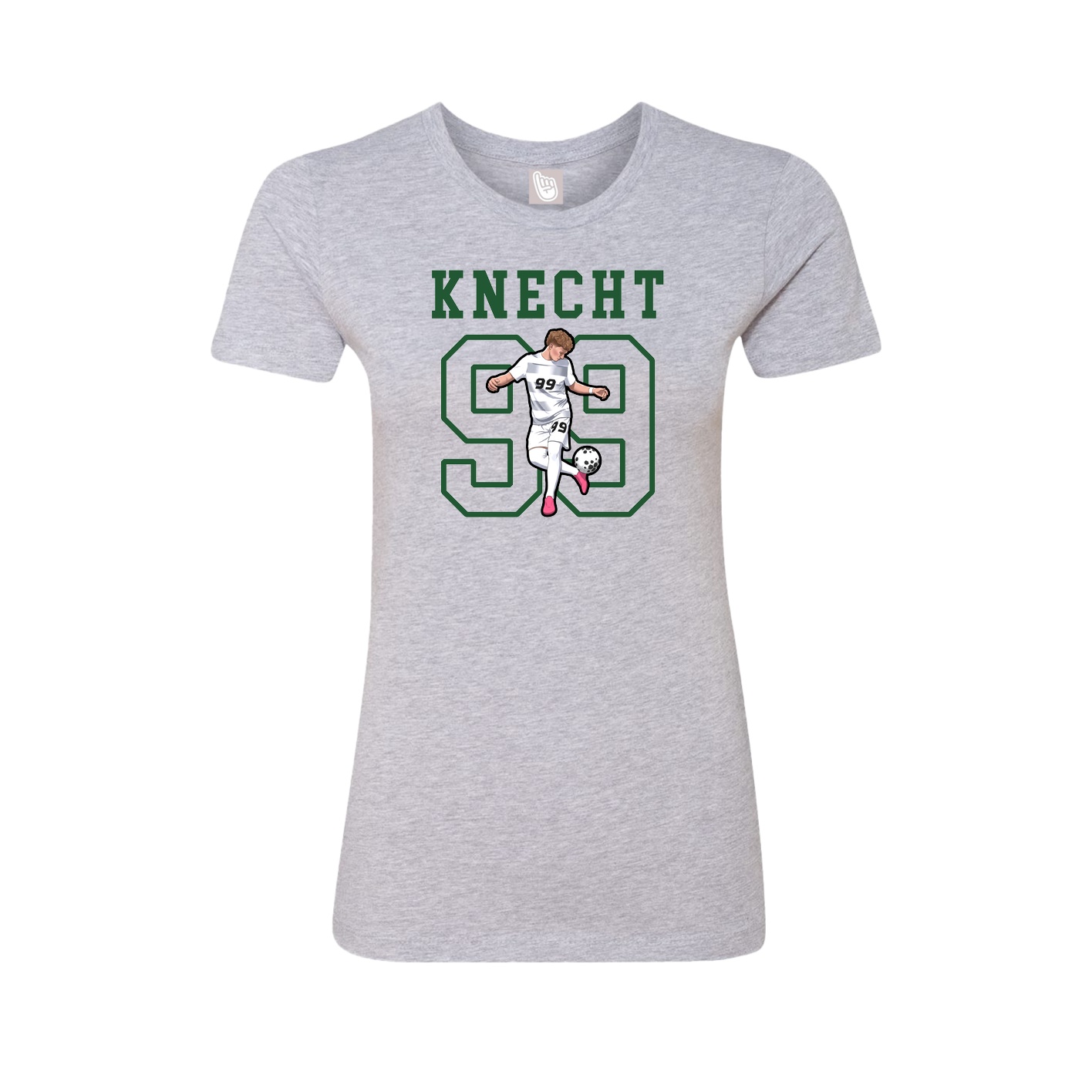 Fitted Women's Tee — Shirsey in Grey