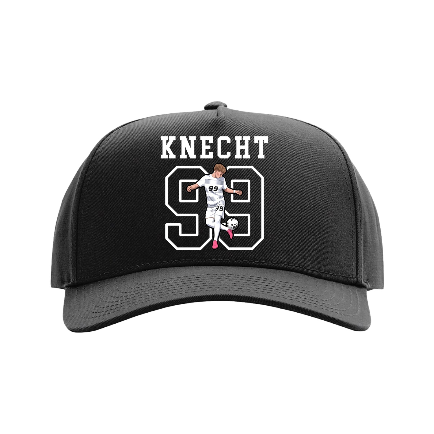 Full Fabric Five-Panel Champ Cap — Shirsey in Black