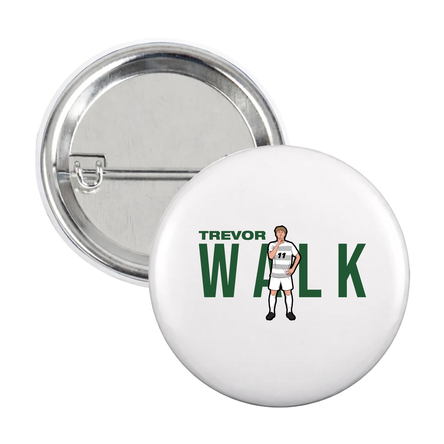 Game Day Button — Player Name in White