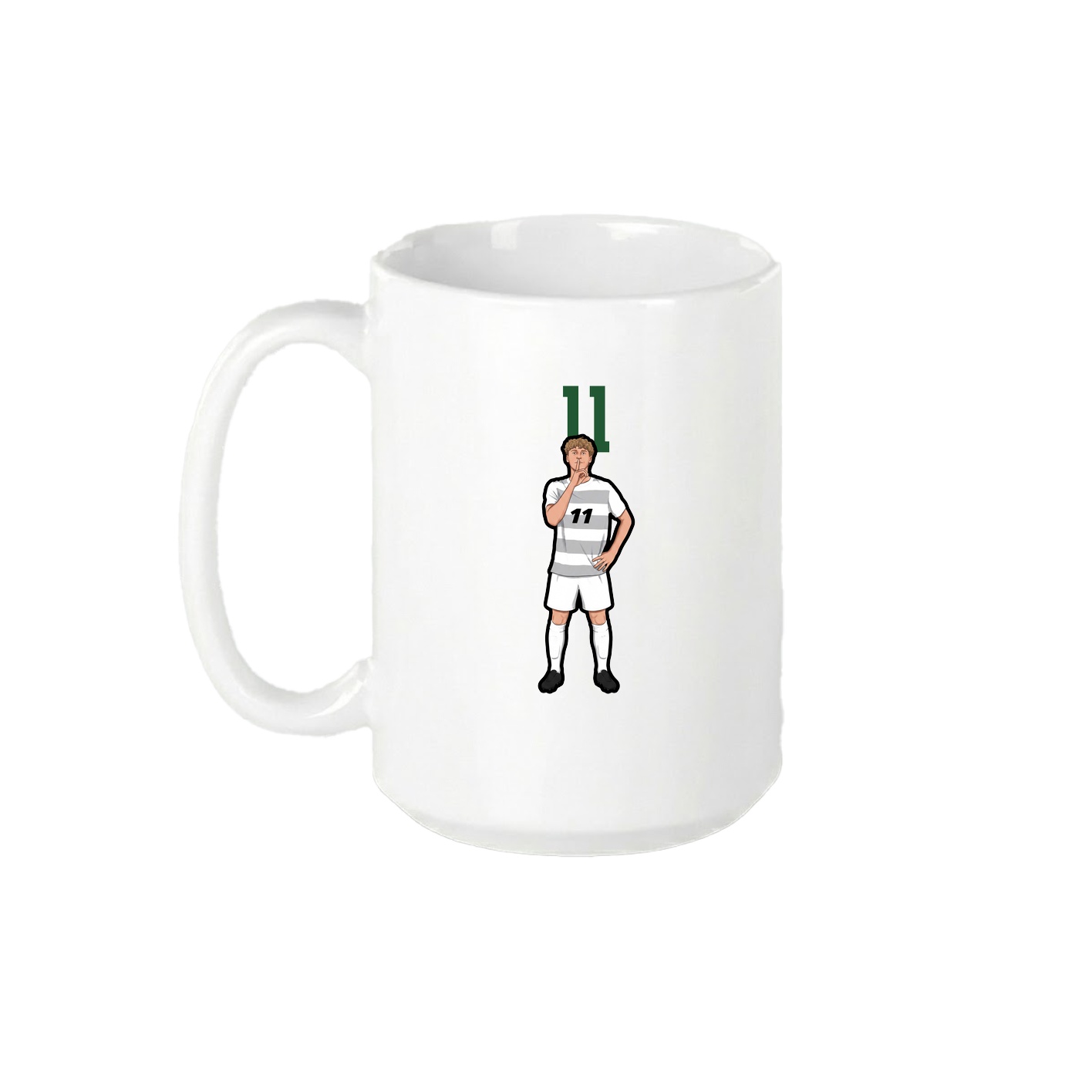 15oz Coffee Mug — Number Top in White
