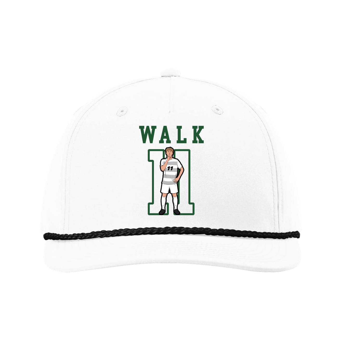 Five-Panel Classic Rope Cap — Shirsey in White