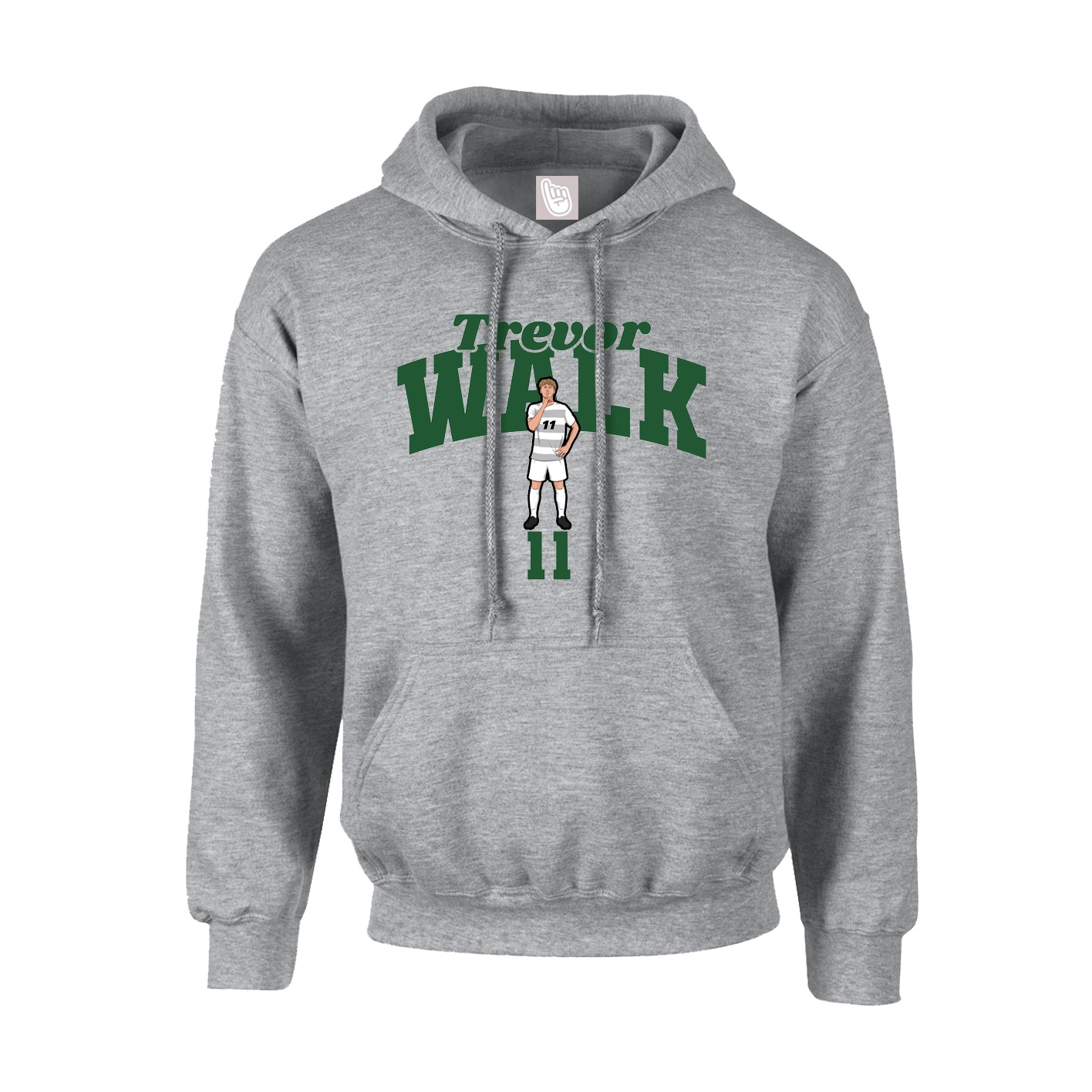 Hoodie — Signature Arch in Grey