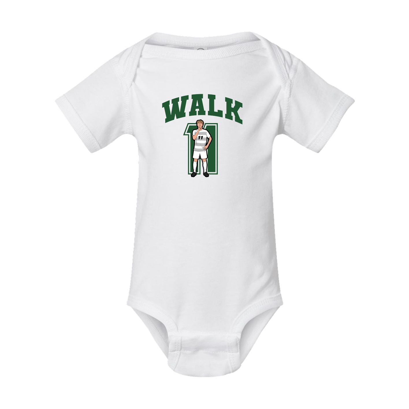 Baby Onesie — Number in White